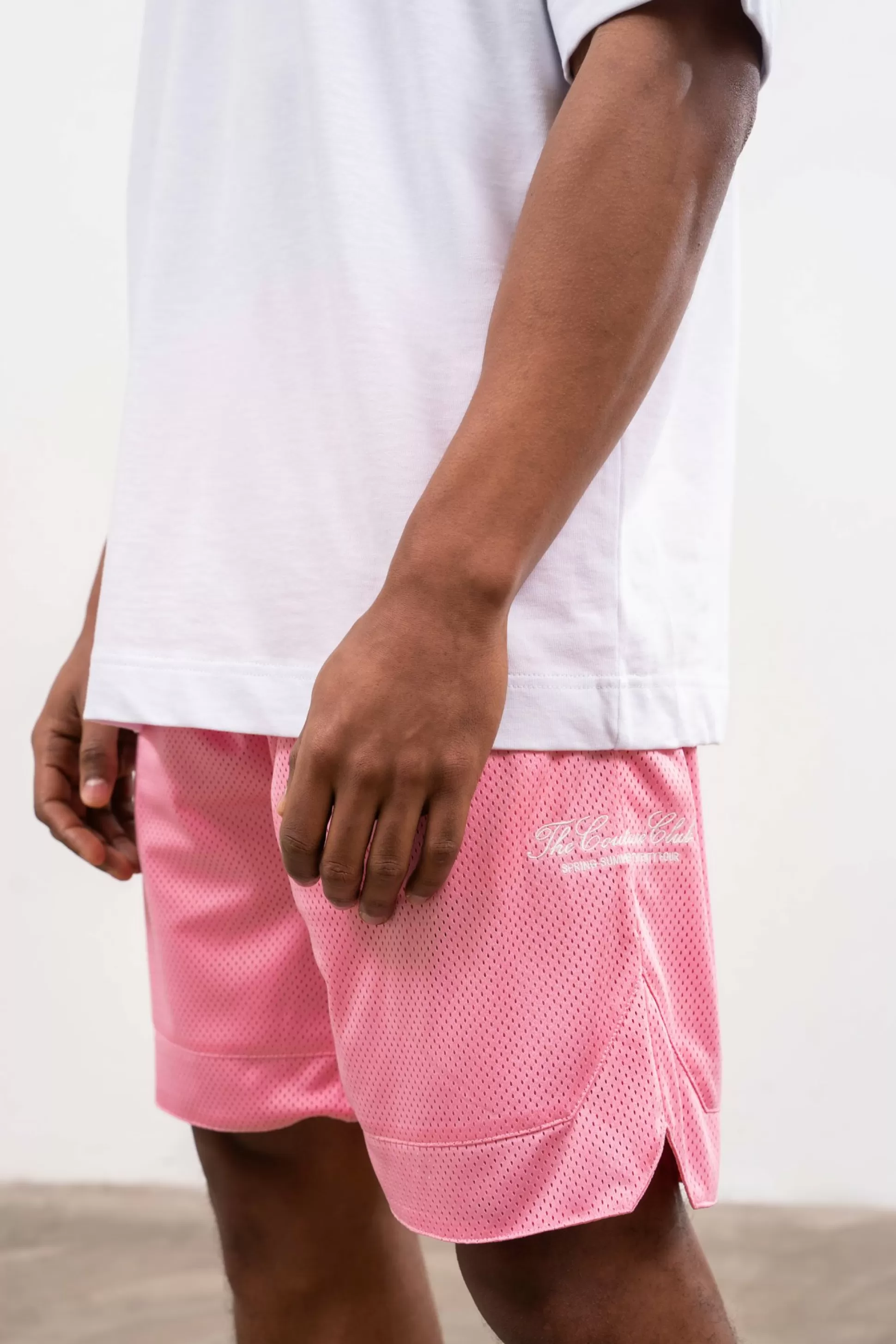 The Couture Club Airtex Panelled Shorts