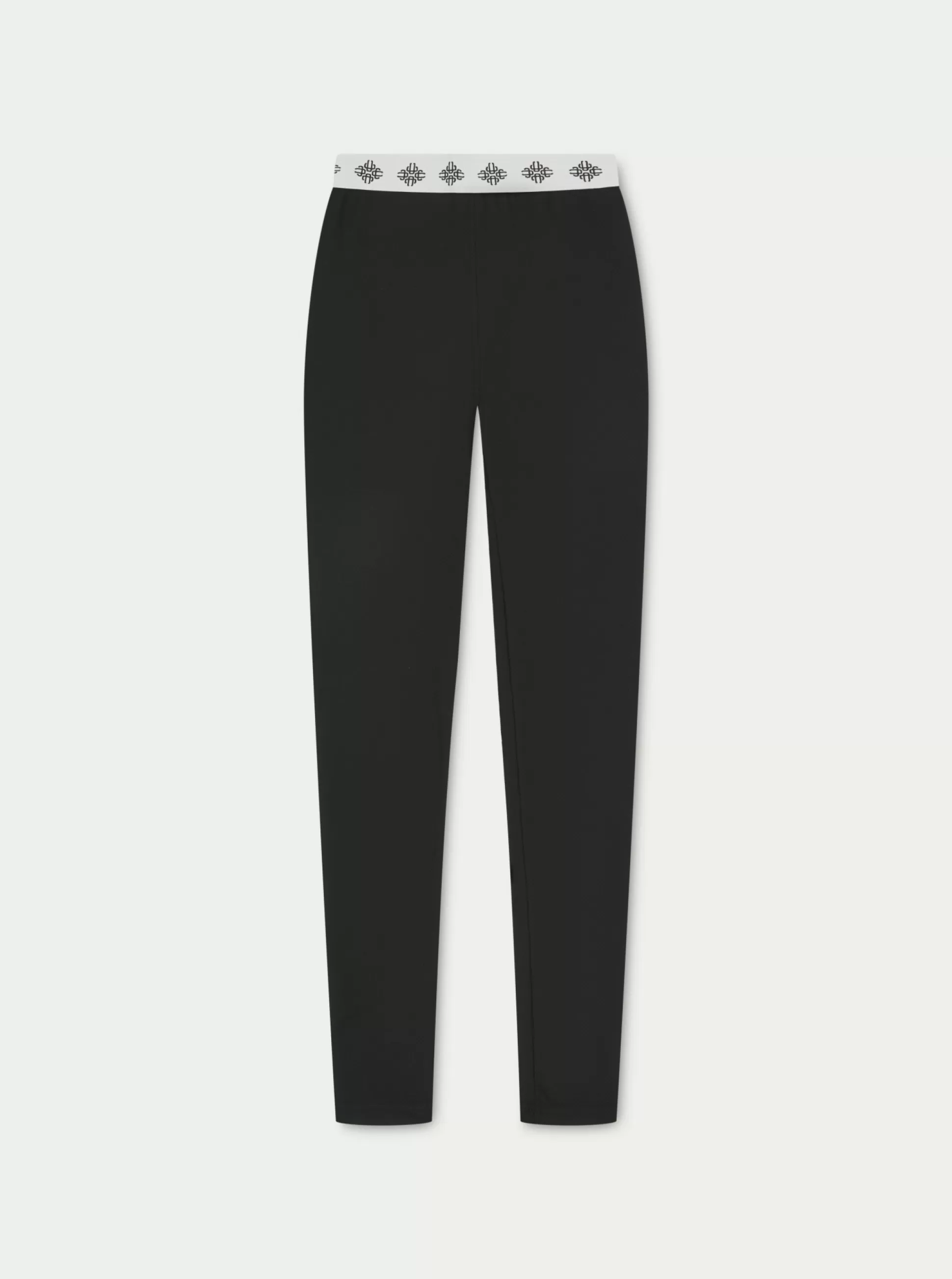 The Couture Club Branded Waistband Ribbed Leggings