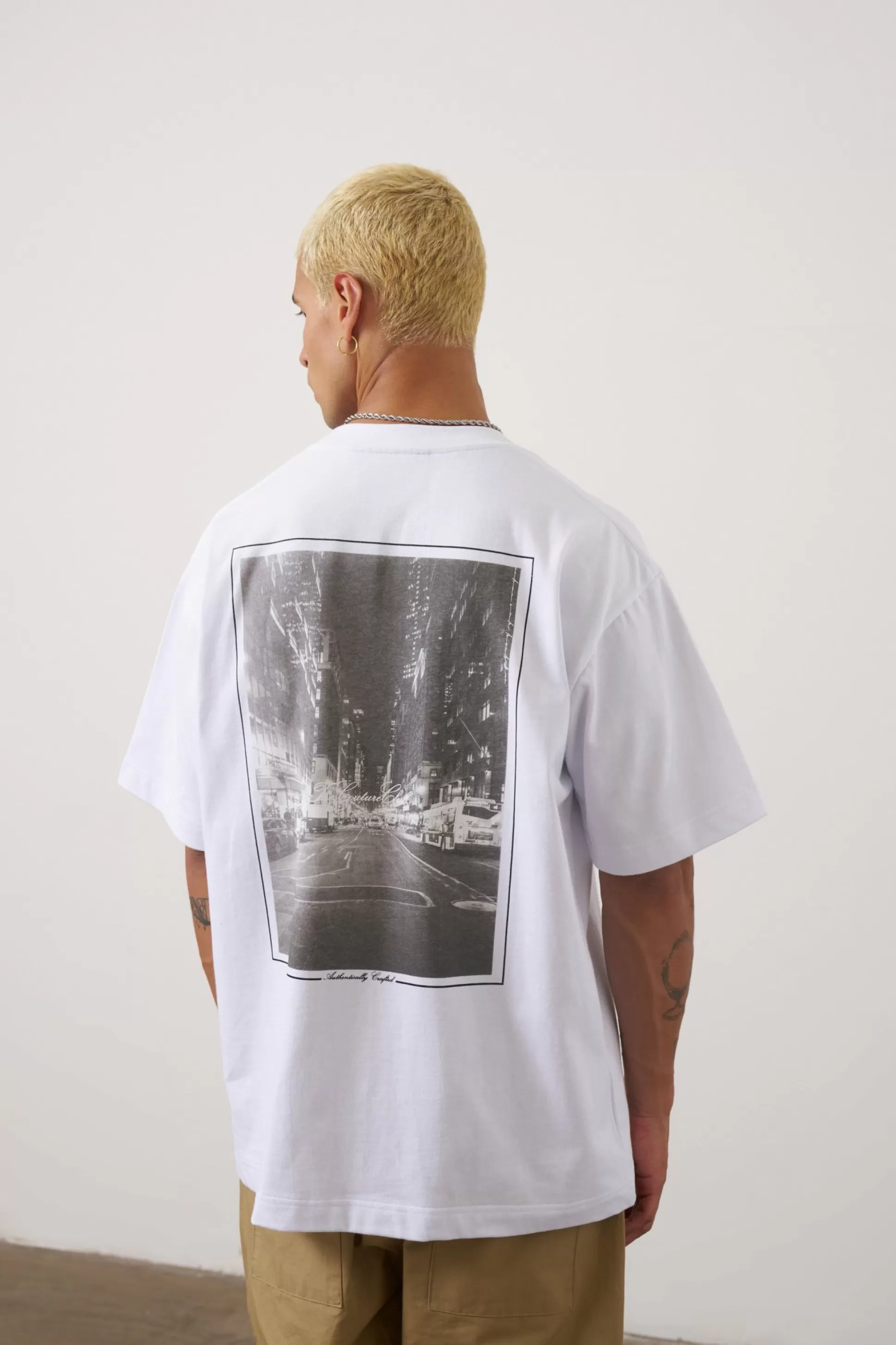 The Couture Club Cityscape Photo Graphic Relaxed T-Shirt