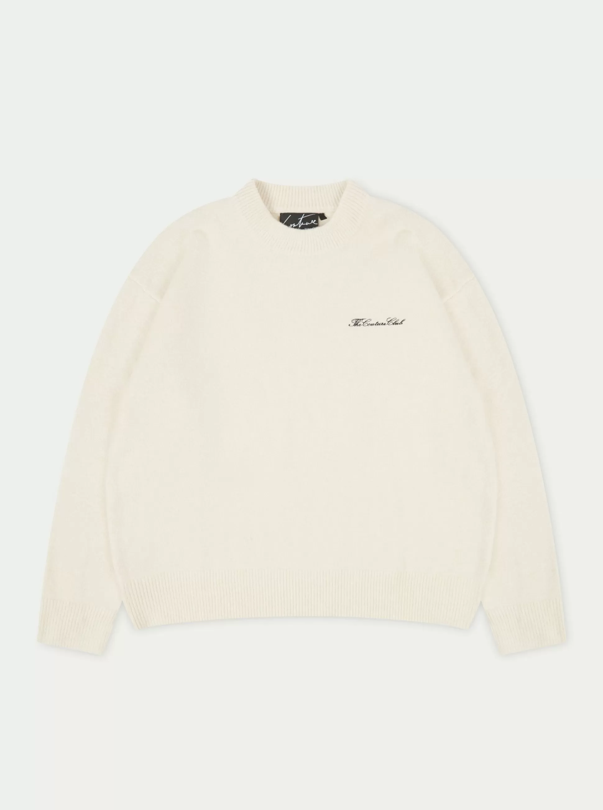 The Couture Club Couture Script Knitted Crew