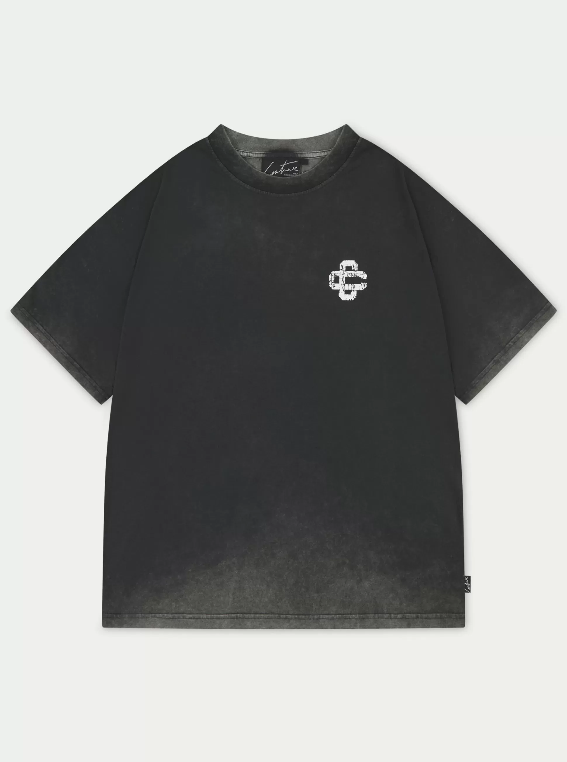 The Couture Club Cracked Print Emblem Relaxed T-Shirt