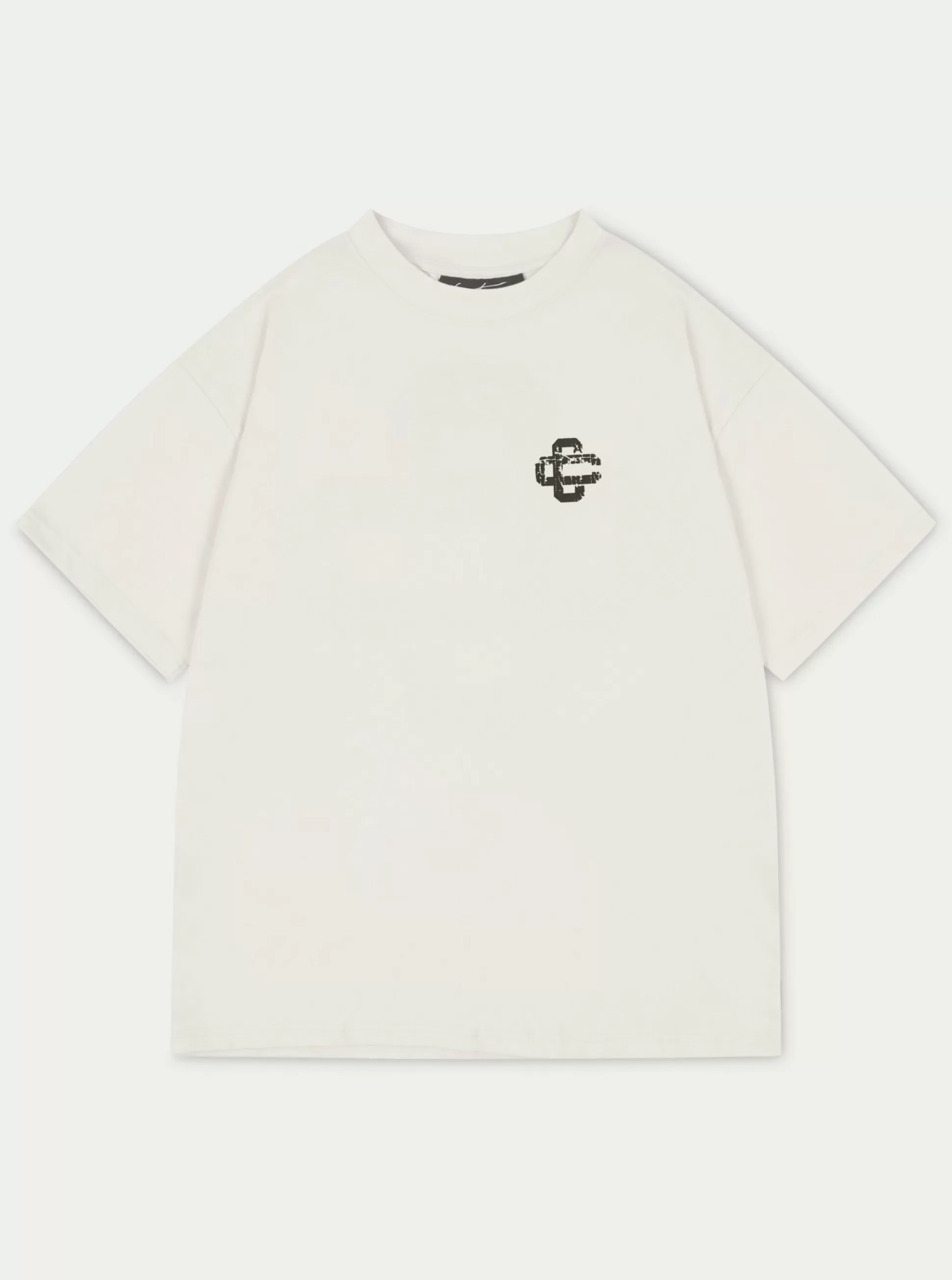 The Couture Club Cracked Print Emblem Relaxed T-Shirt