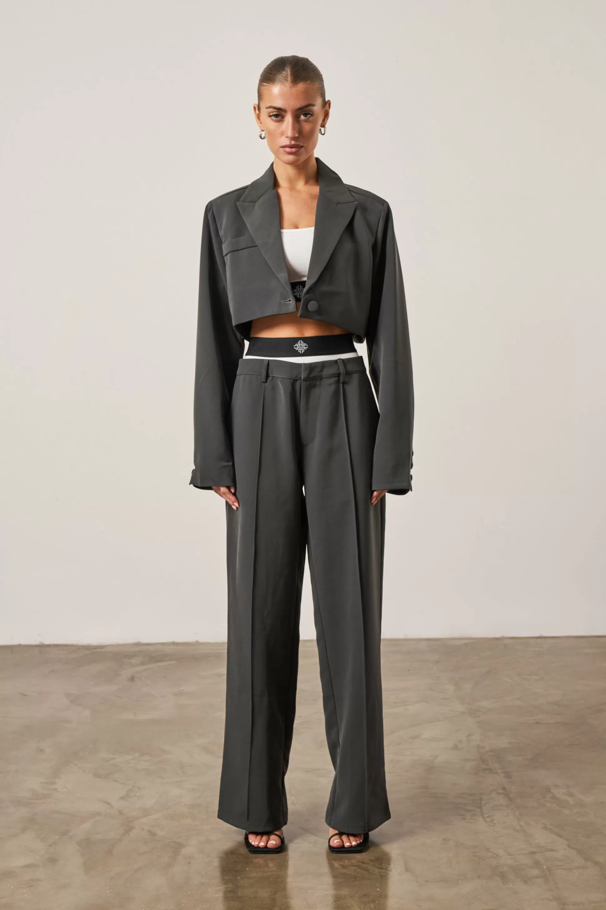 The Couture Club Cropped Tailored Blazer