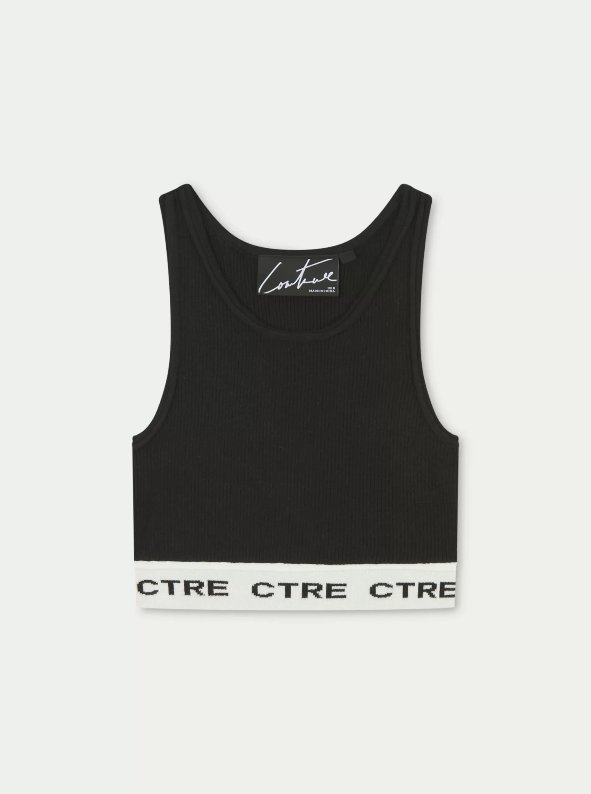 The Couture Club Ctre Knit Crop Top