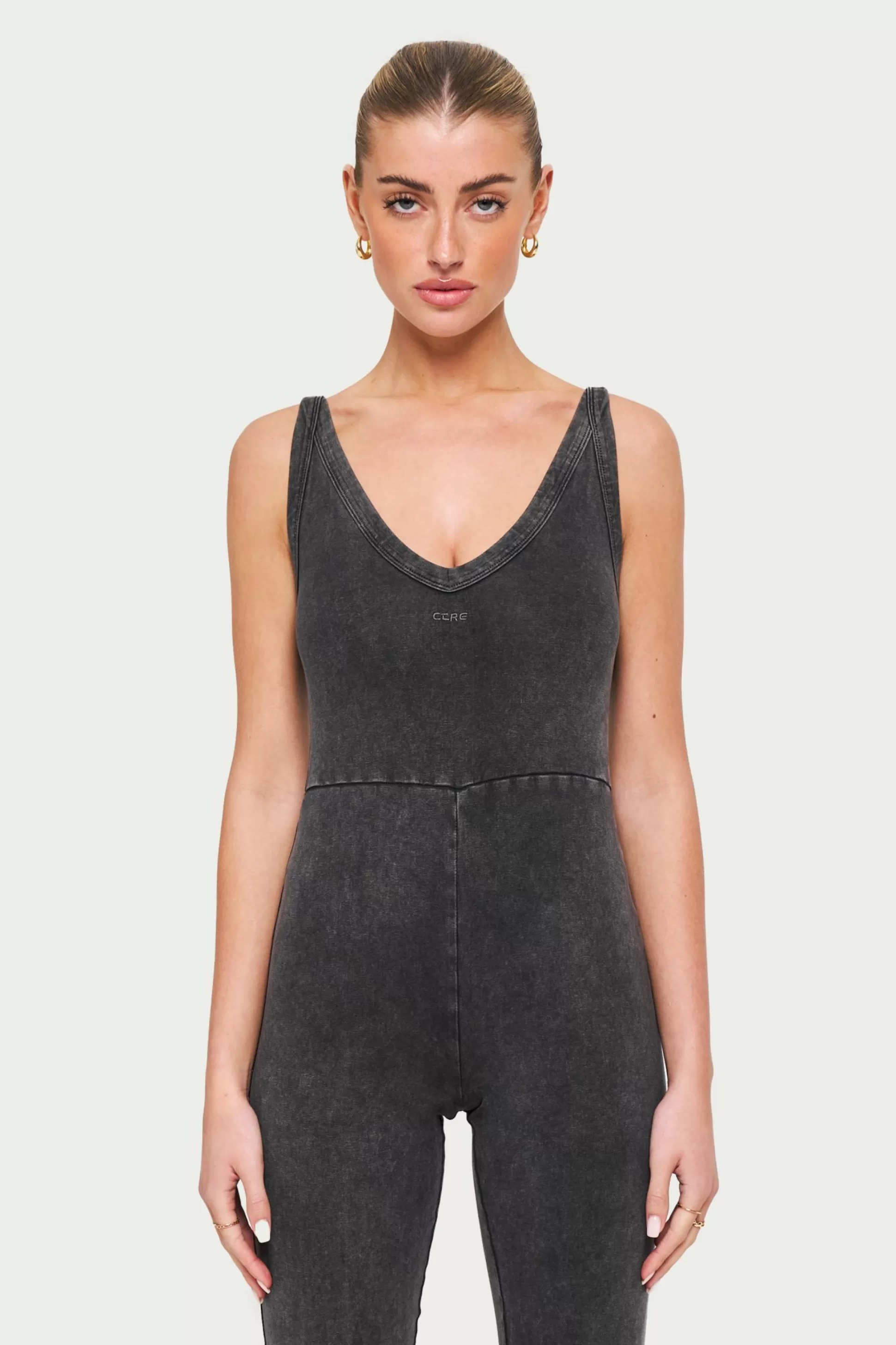 The Couture Club Ctre Logo Scoop Neck Jumpsuit