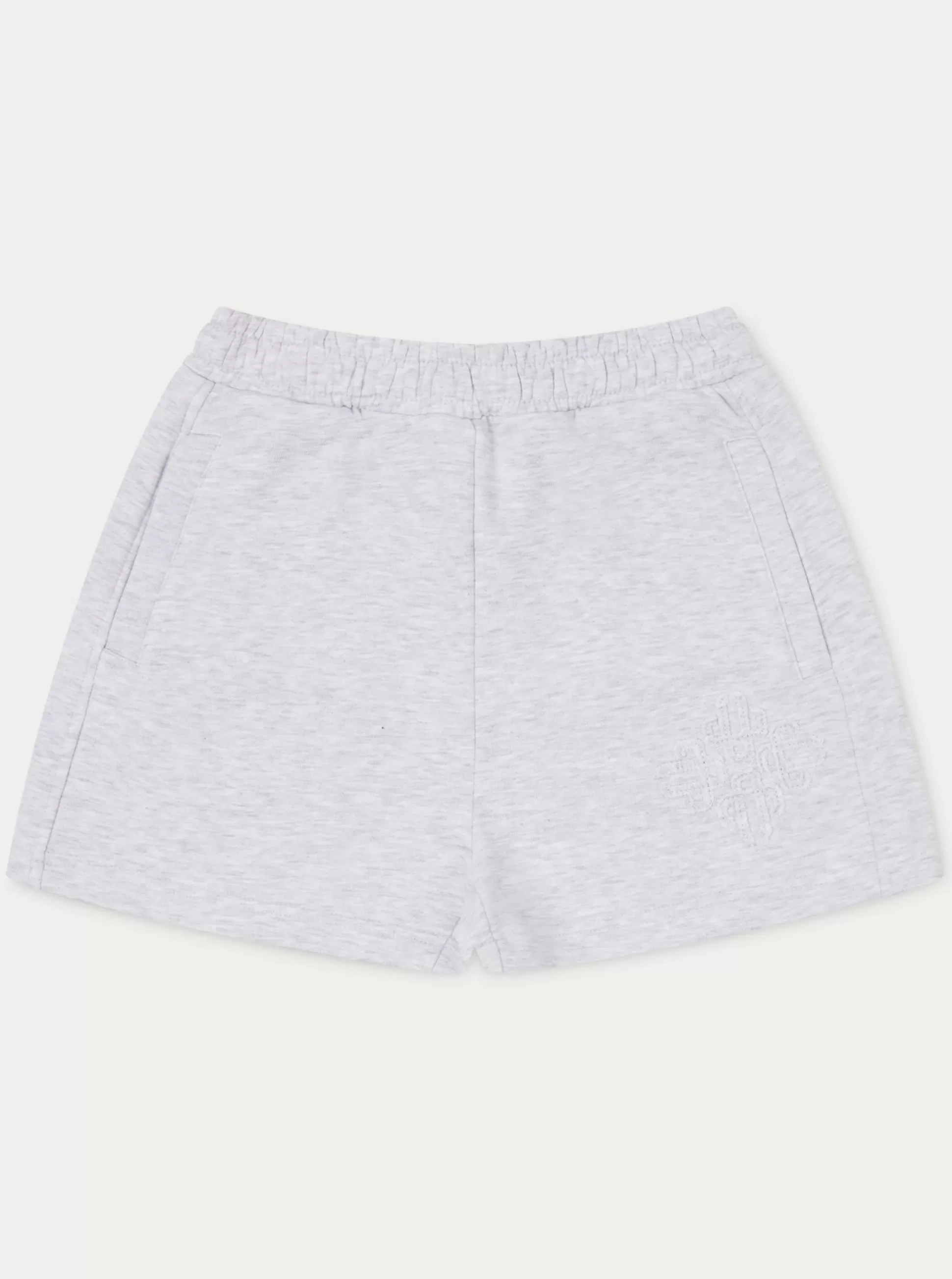 The Couture Club Emblem Applique Jersey Shorts