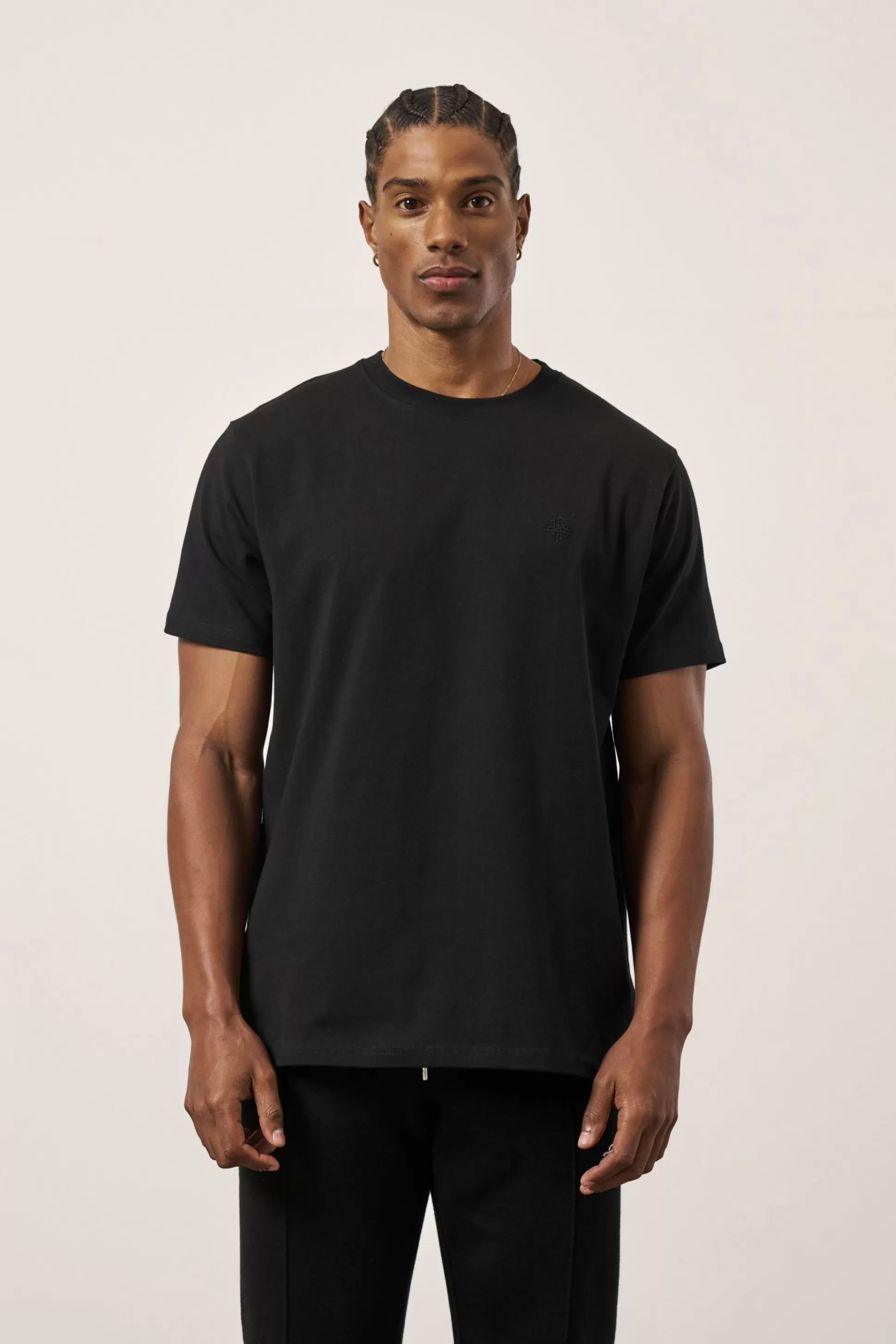 The Couture Club Emblem Embroidered Slim Fit T-Shirt