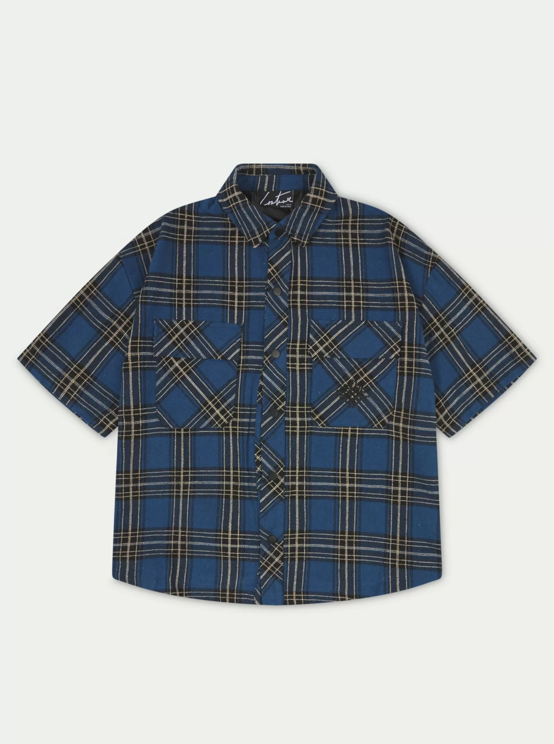 The Couture Club Emblem Flannel Overshirt