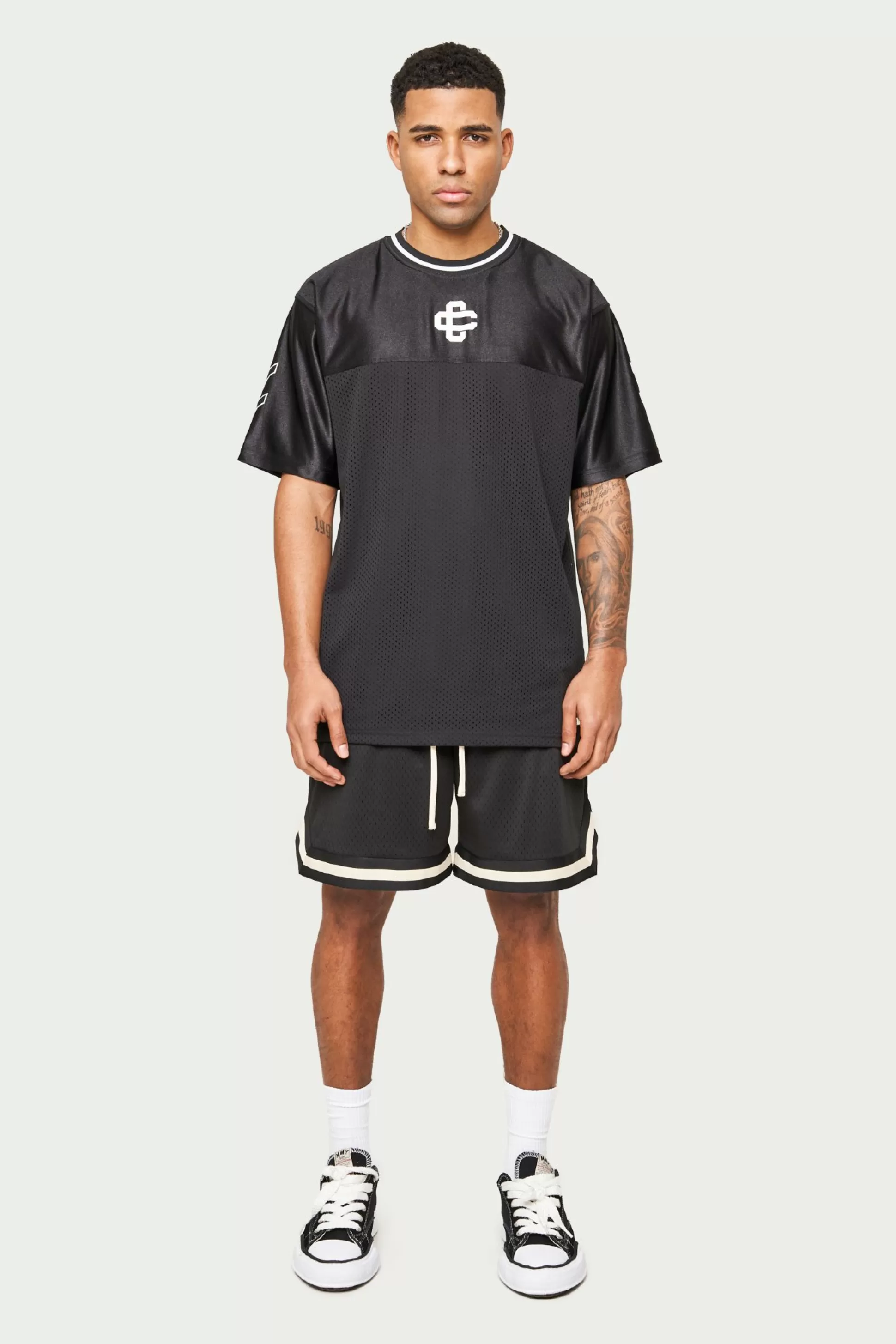 The Couture Club Emblem Mesh Basketball T-Shirt