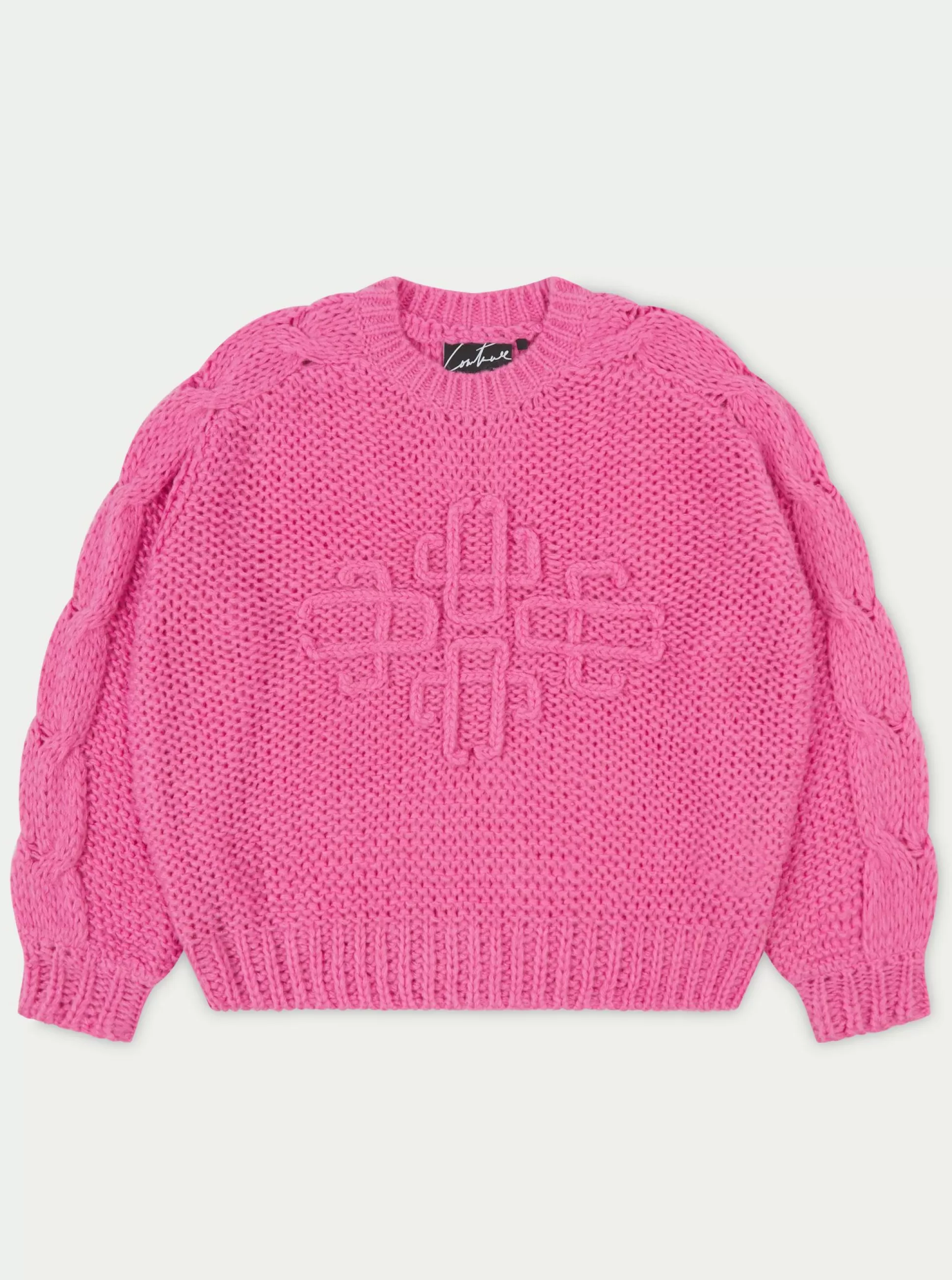 The Couture Club Emblem Oversized Knit Jumper