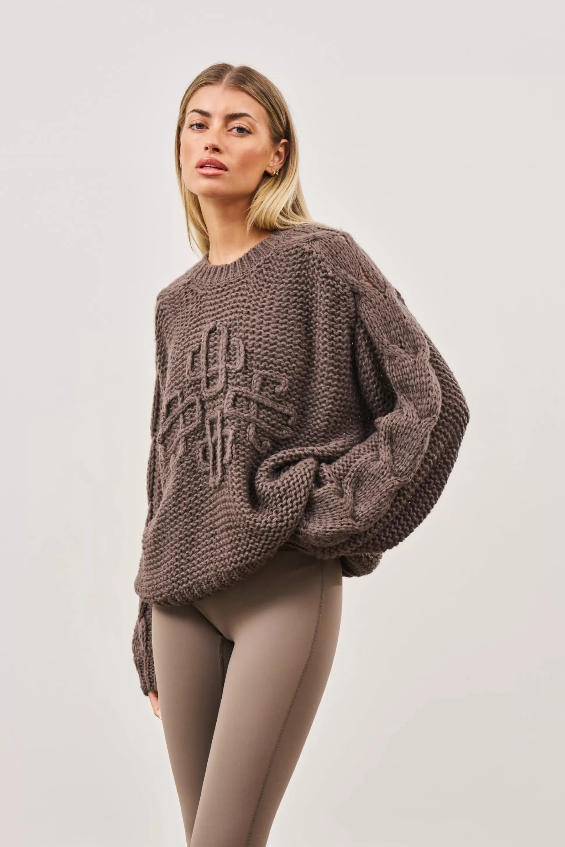 The Couture Club Emblem Oversized Knit Jumper