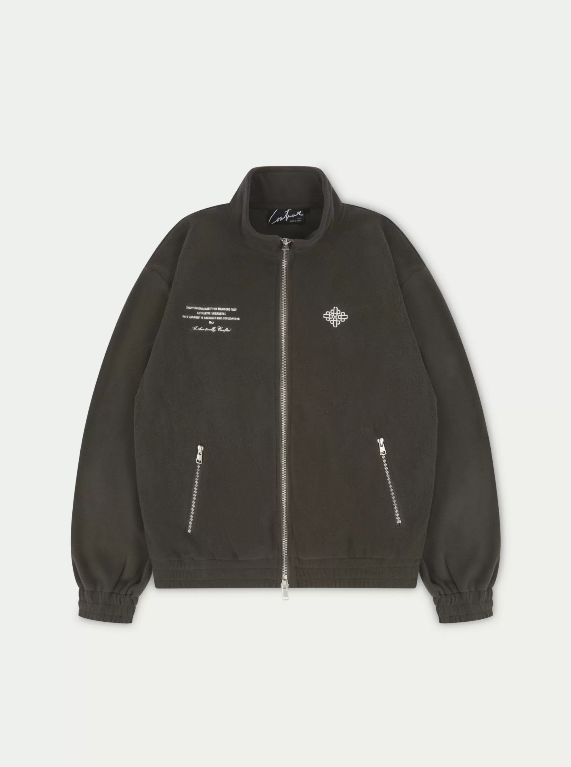 The Couture Club Emblem Polar Fleece Zip Through Jacket