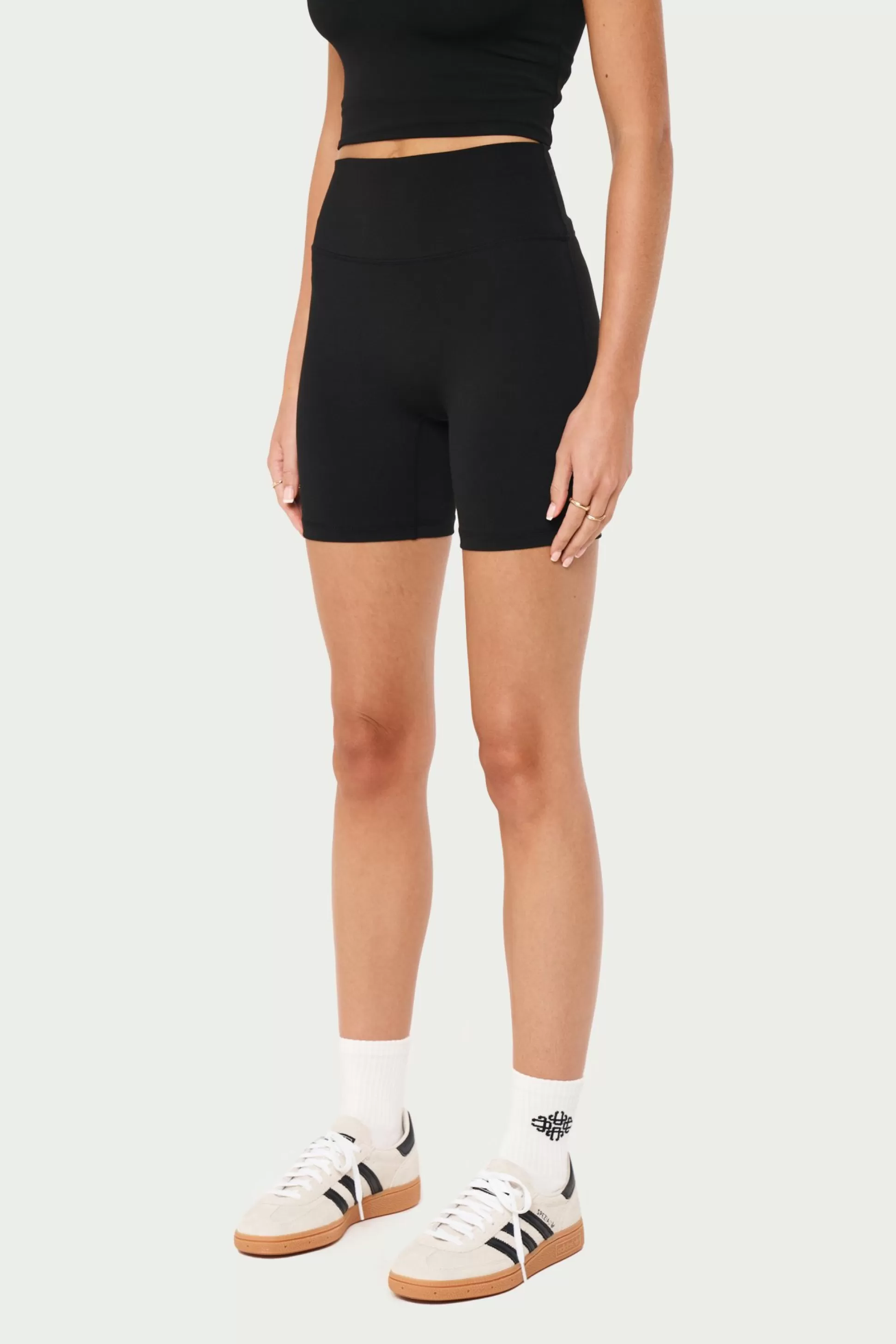 The Couture Club Emblem Sculpting Cycling Short- Black