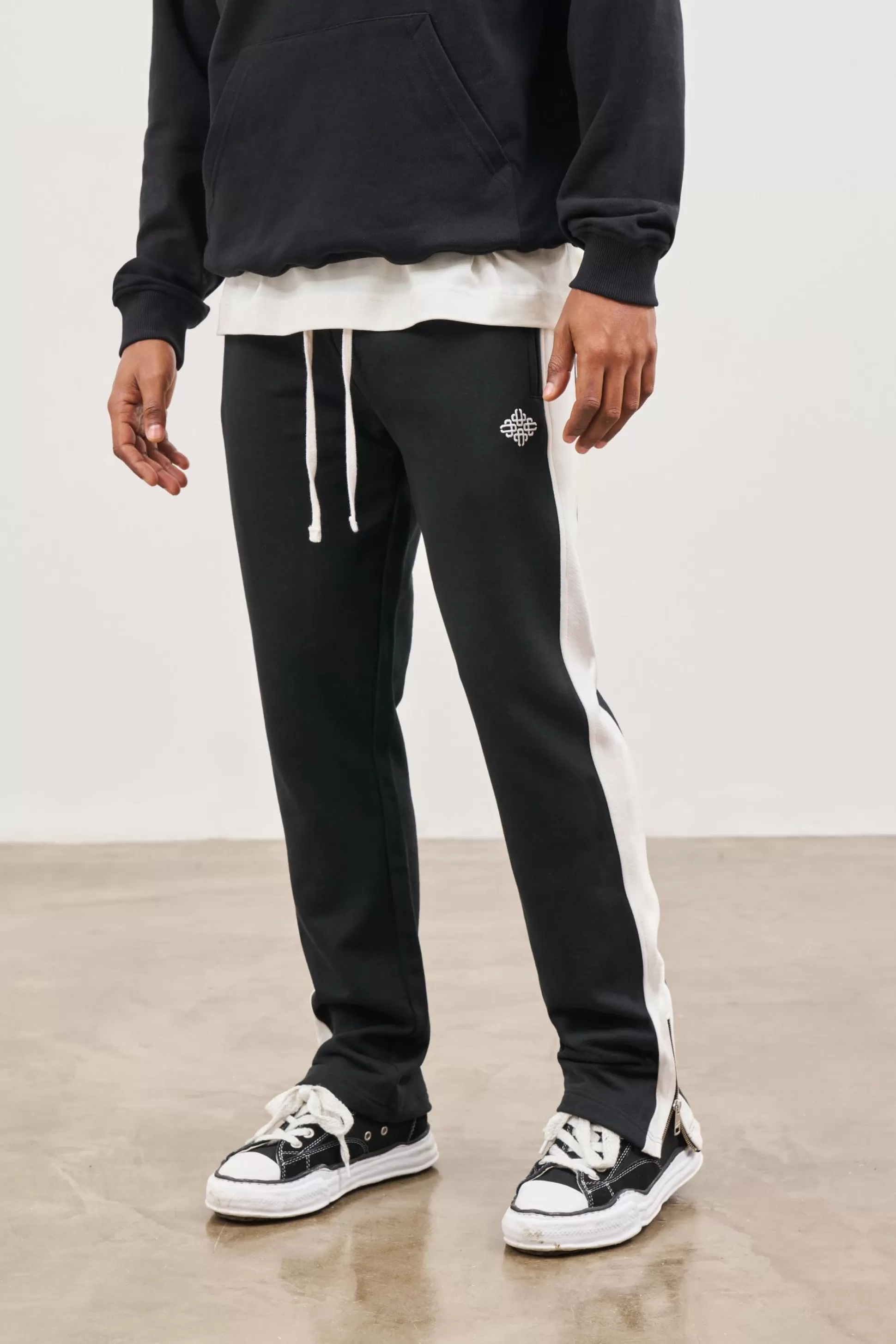 The Couture Club Emblem Side Panel Split Hem Joggers