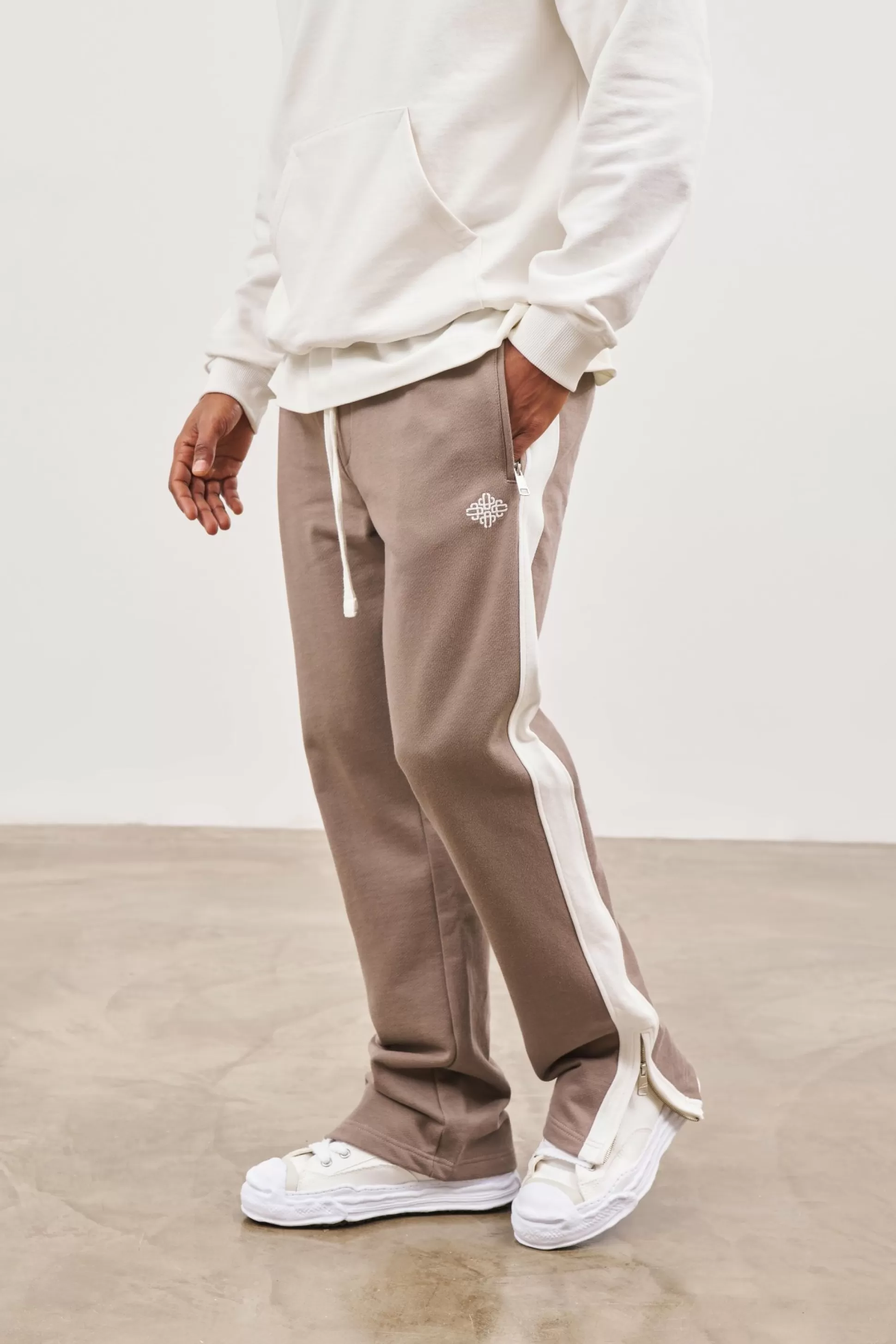 The Couture Club Emblem Side Panel Split Hem Joggers