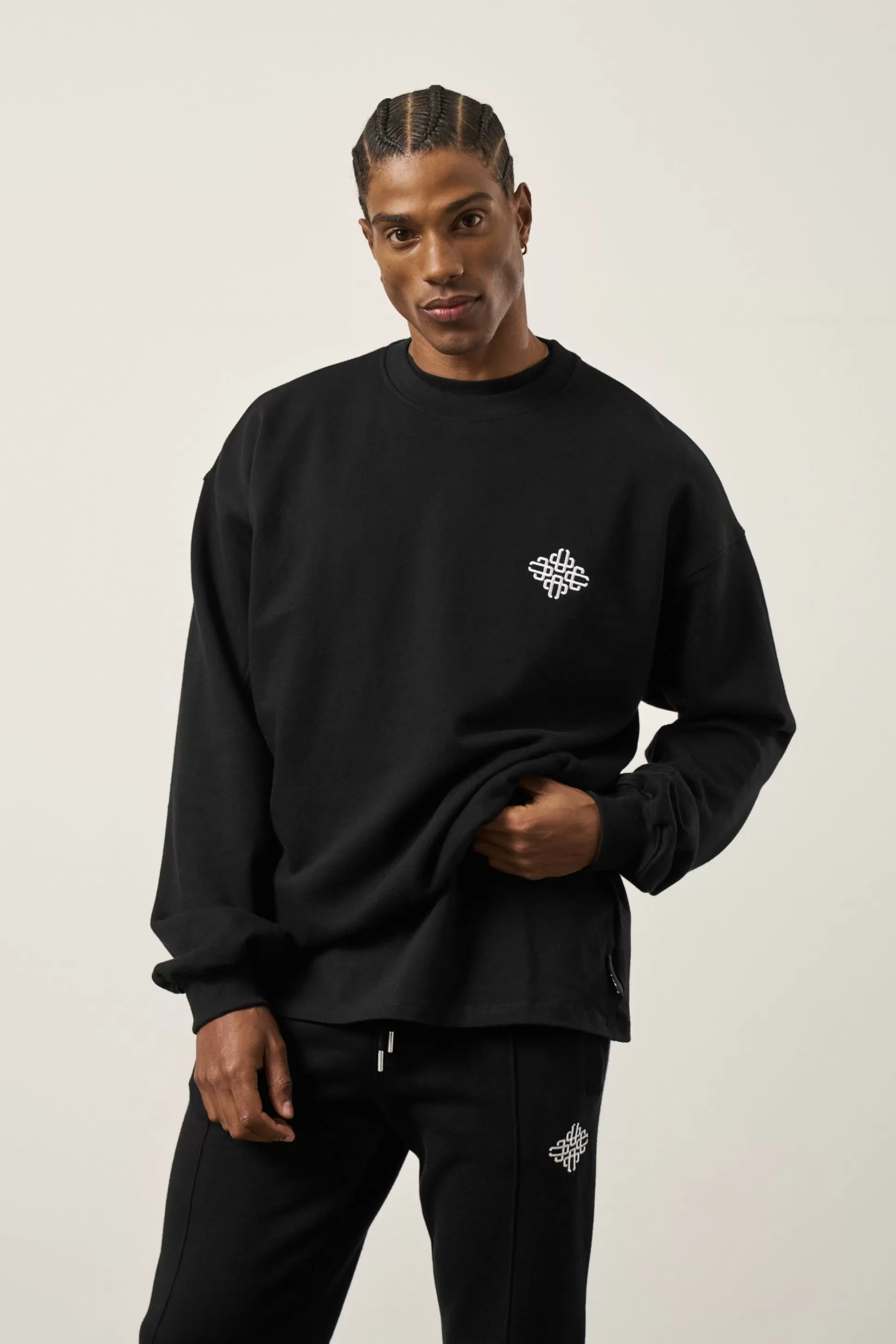 The Couture Club Embroidery Emblem Sweatshirt