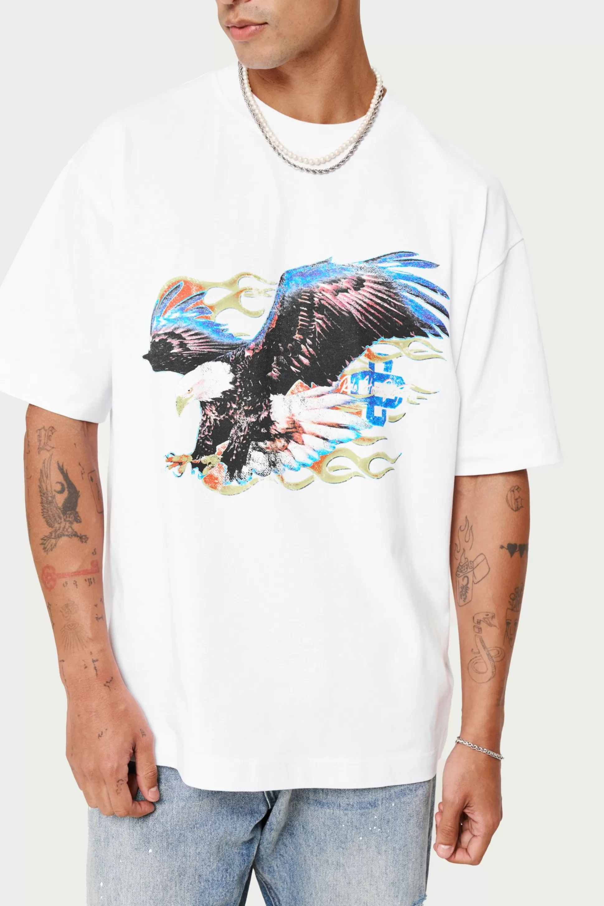 The Couture Club Graphic Flame Vintage T-Shirt