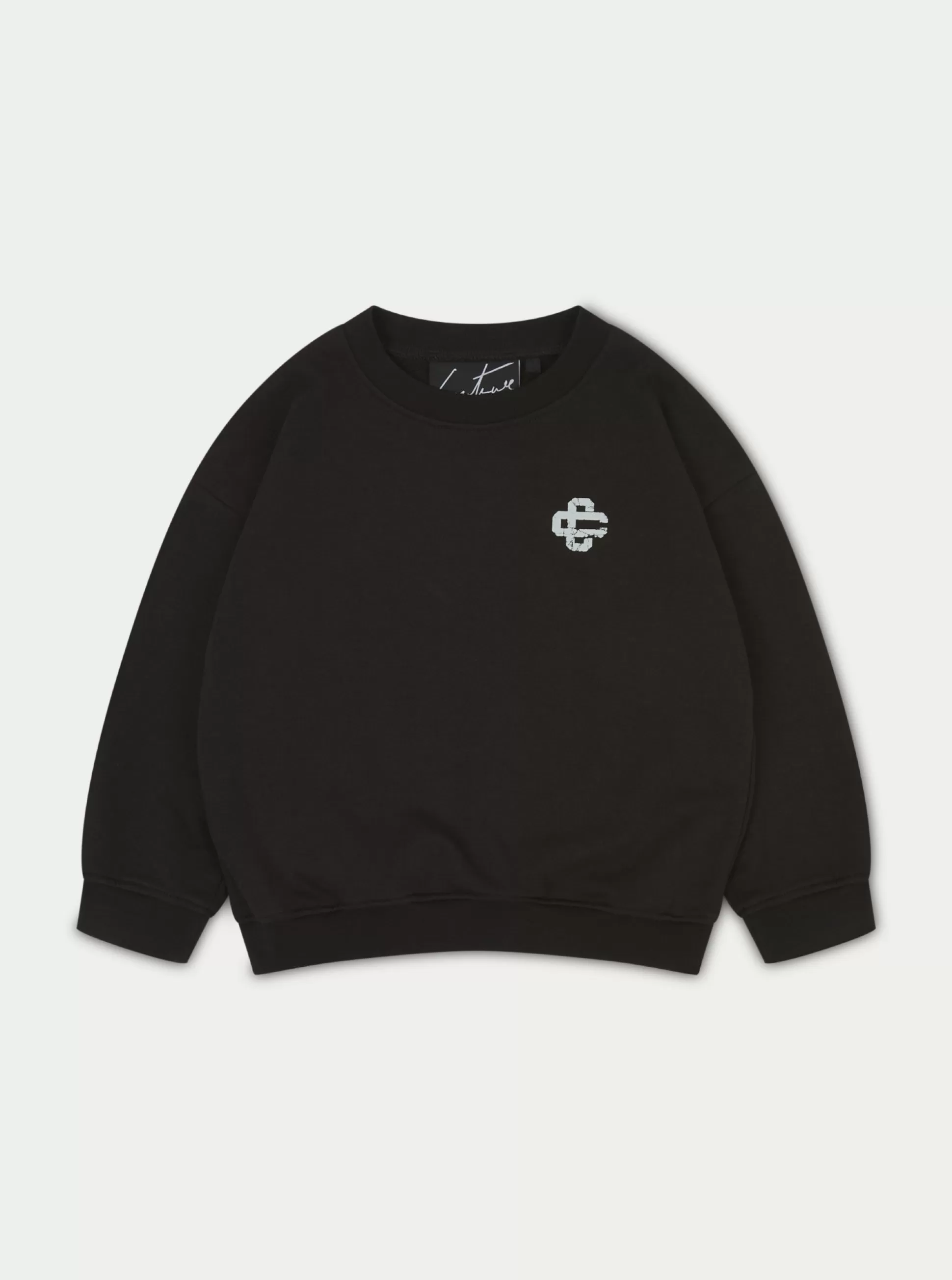 The Couture Club Kids Cracked Emblem Crew Sweatshirt