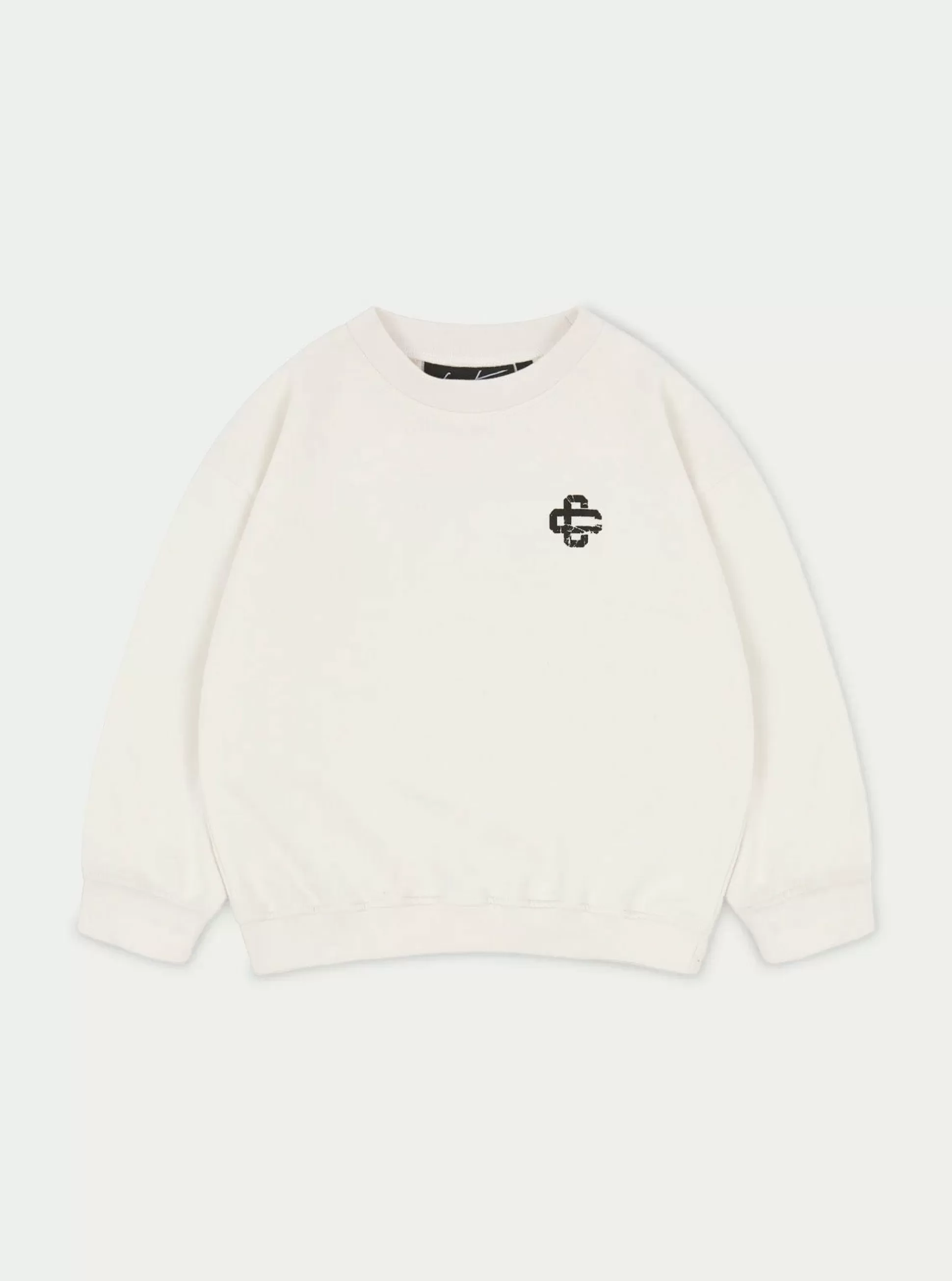 The Couture Club Kids Cracked Emblem Crew Sweatshirt