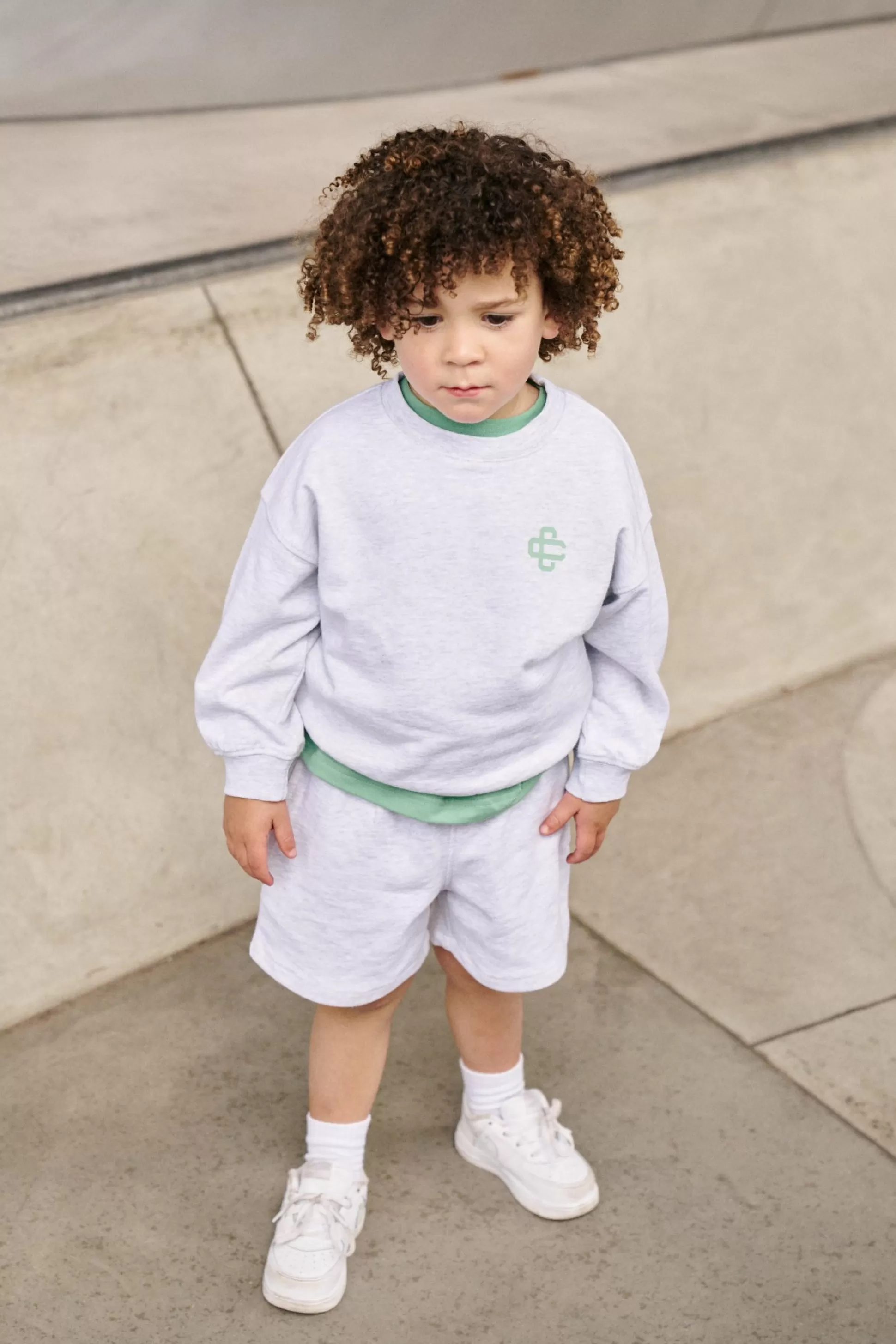 The Couture Club Kids Emblem Print Sweat