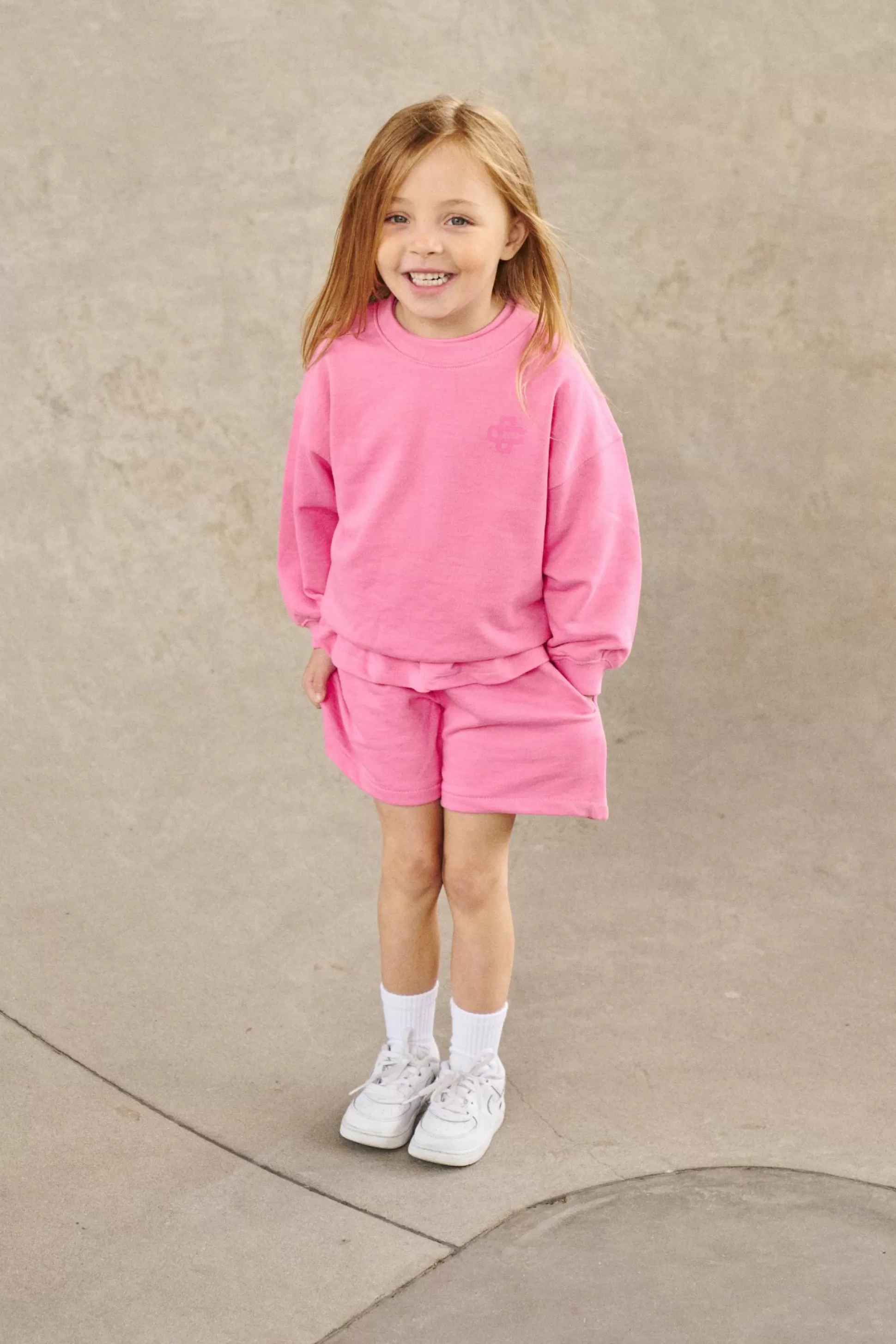 The Couture Club Kids Emblem Print Sweat Short