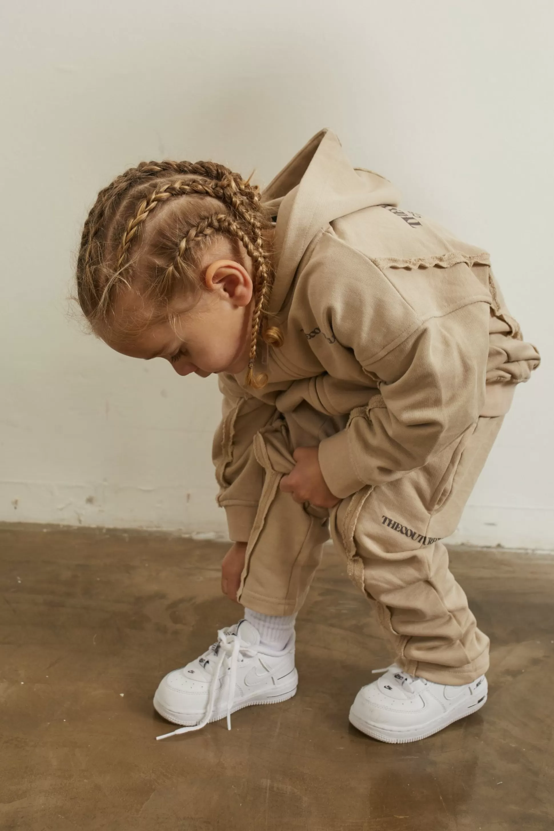 The Couture Club Kids Raw Seam Members Only Joggers