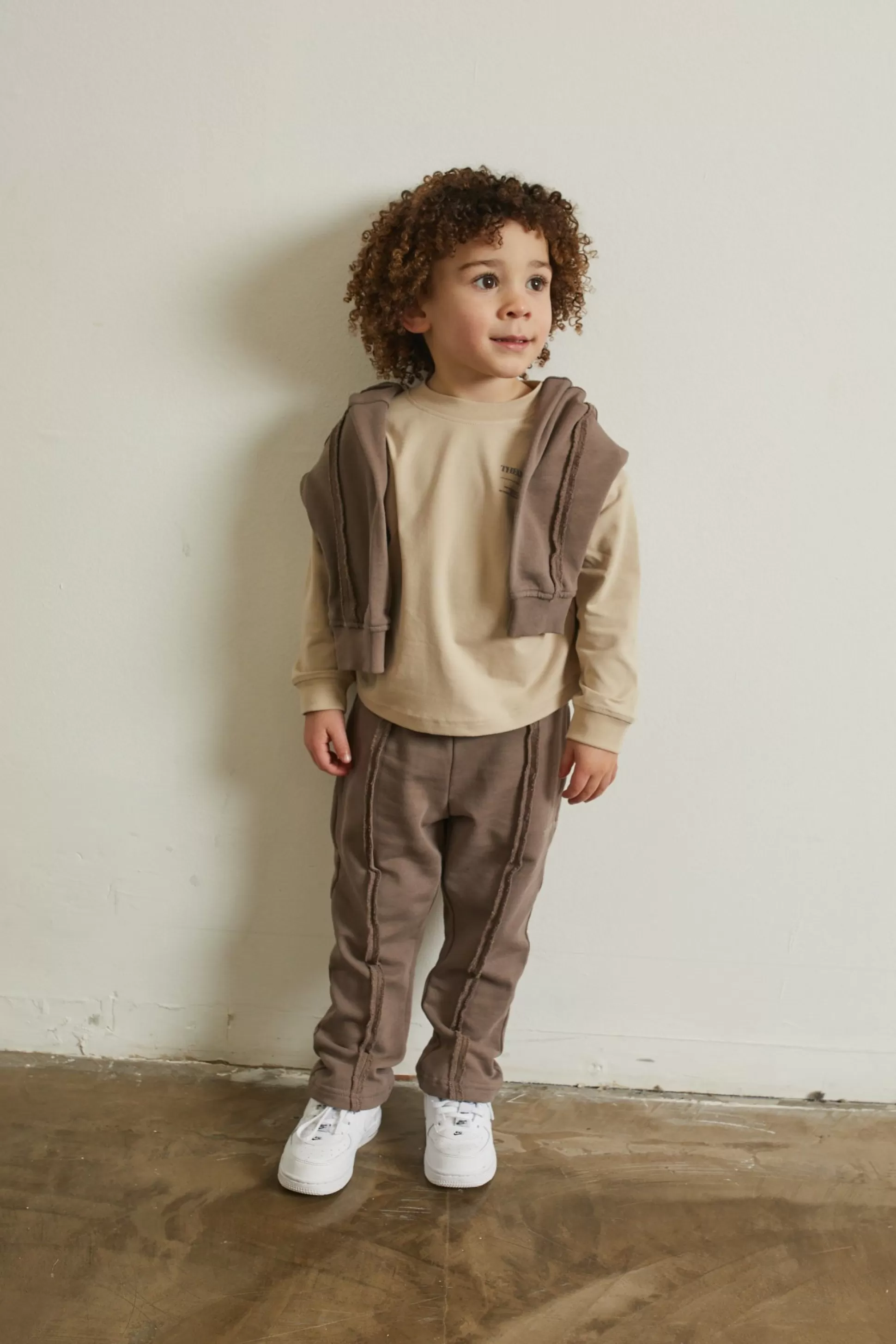 The Couture Club Kids Raw Seam Members Only Joggers