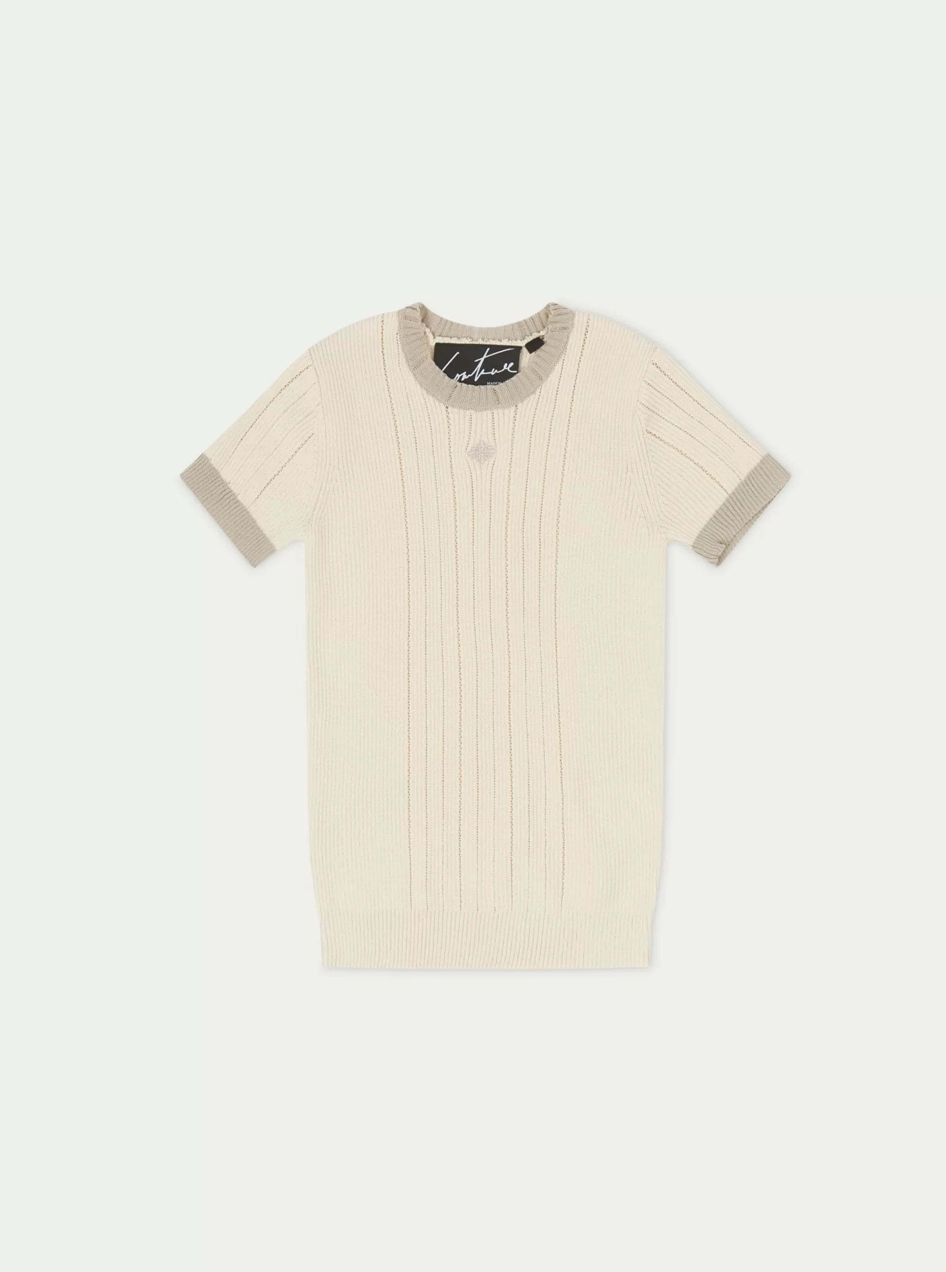 The Couture Club Knitted Emblem Baby Tee