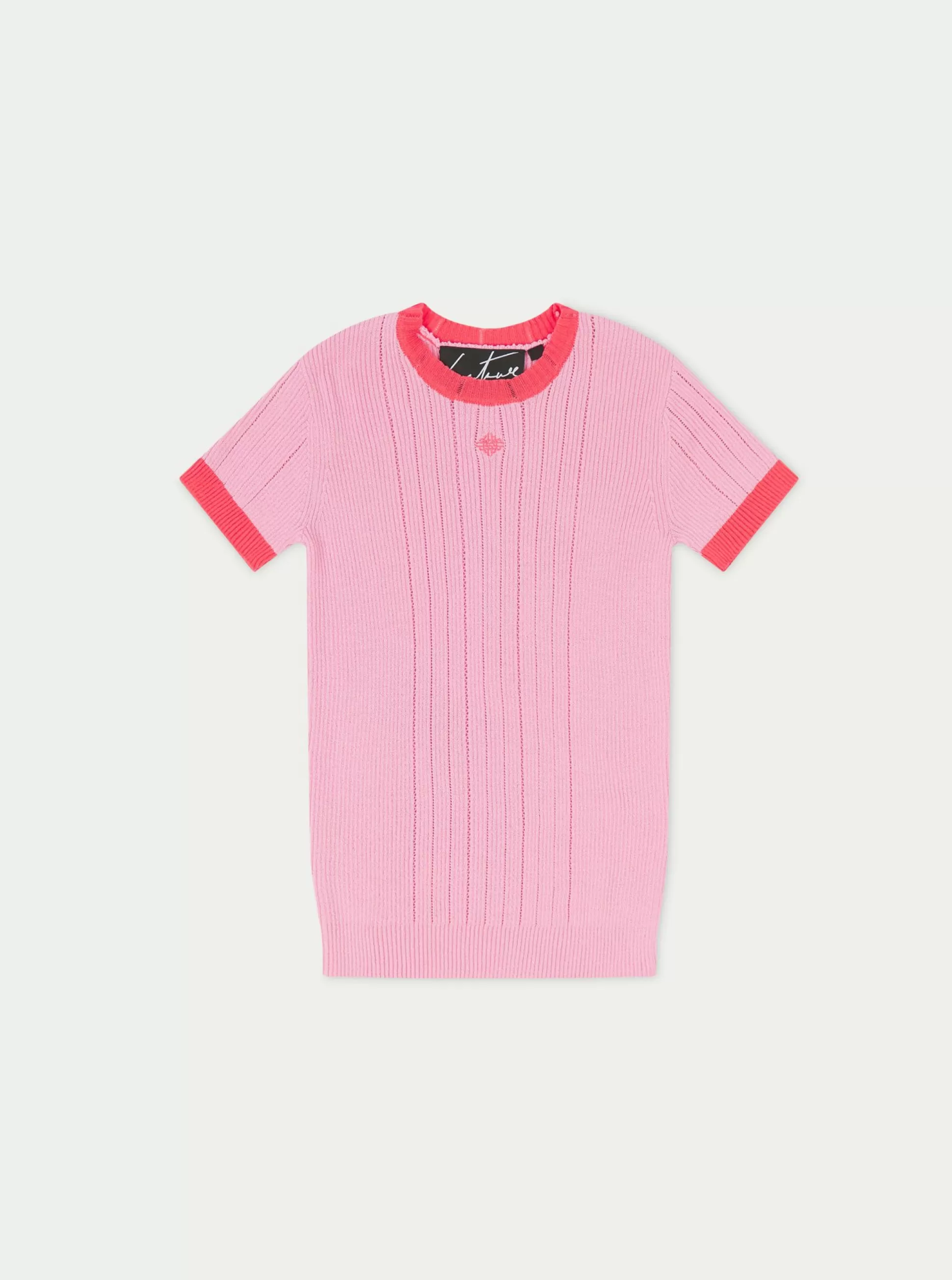 The Couture Club Knitted Emblem Baby Tee