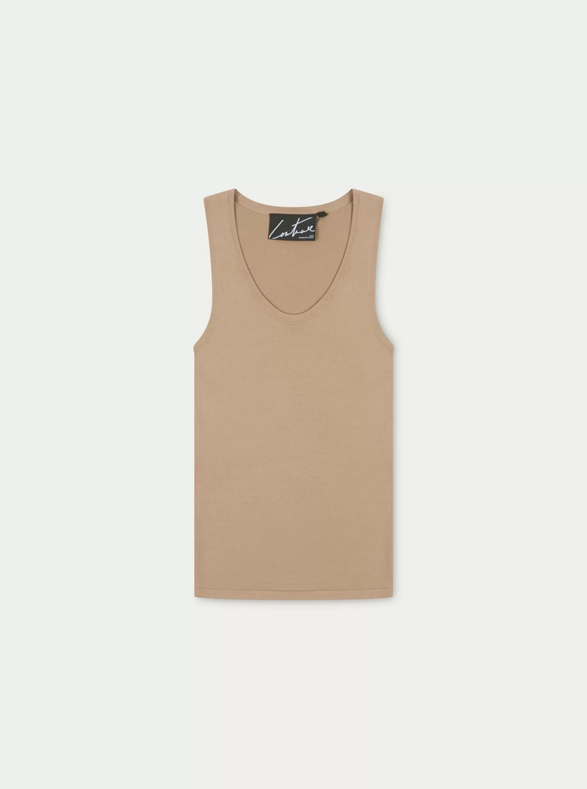 The Couture Club Knitted Logo Racer Vest