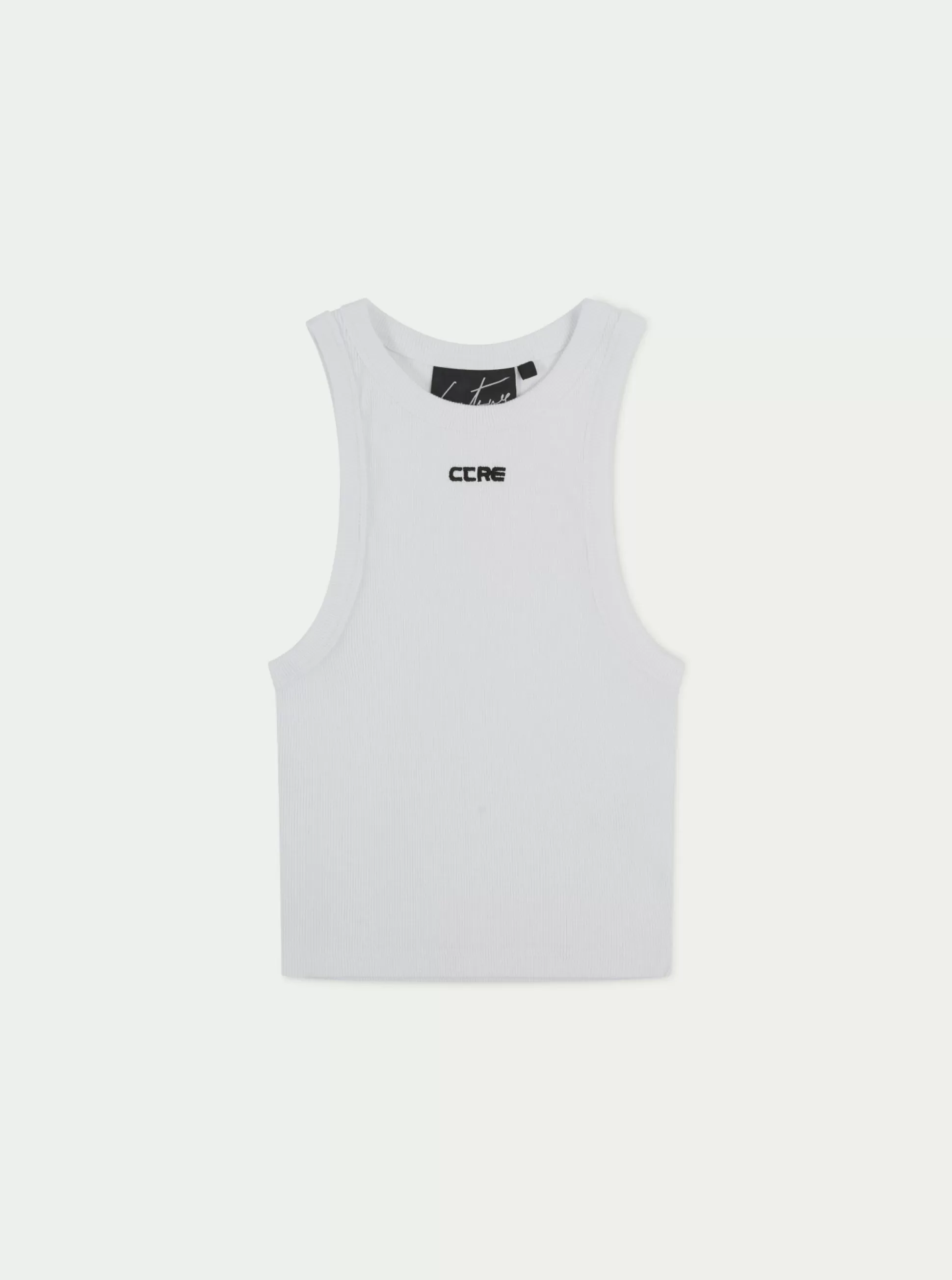 The Couture Club Logo Ribbed Racer Vest