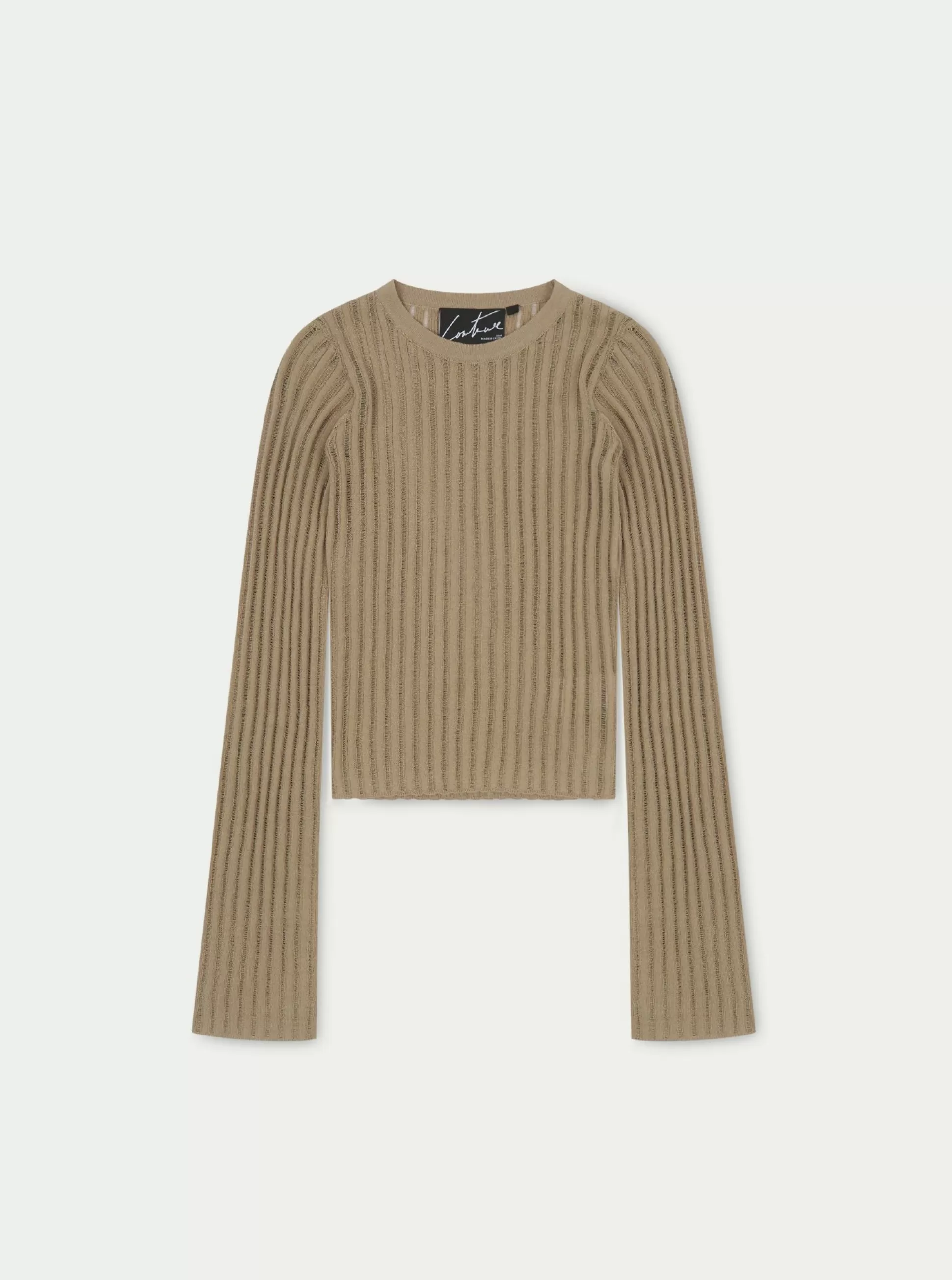 The Couture Club Loose Knit Long Sleeve Top