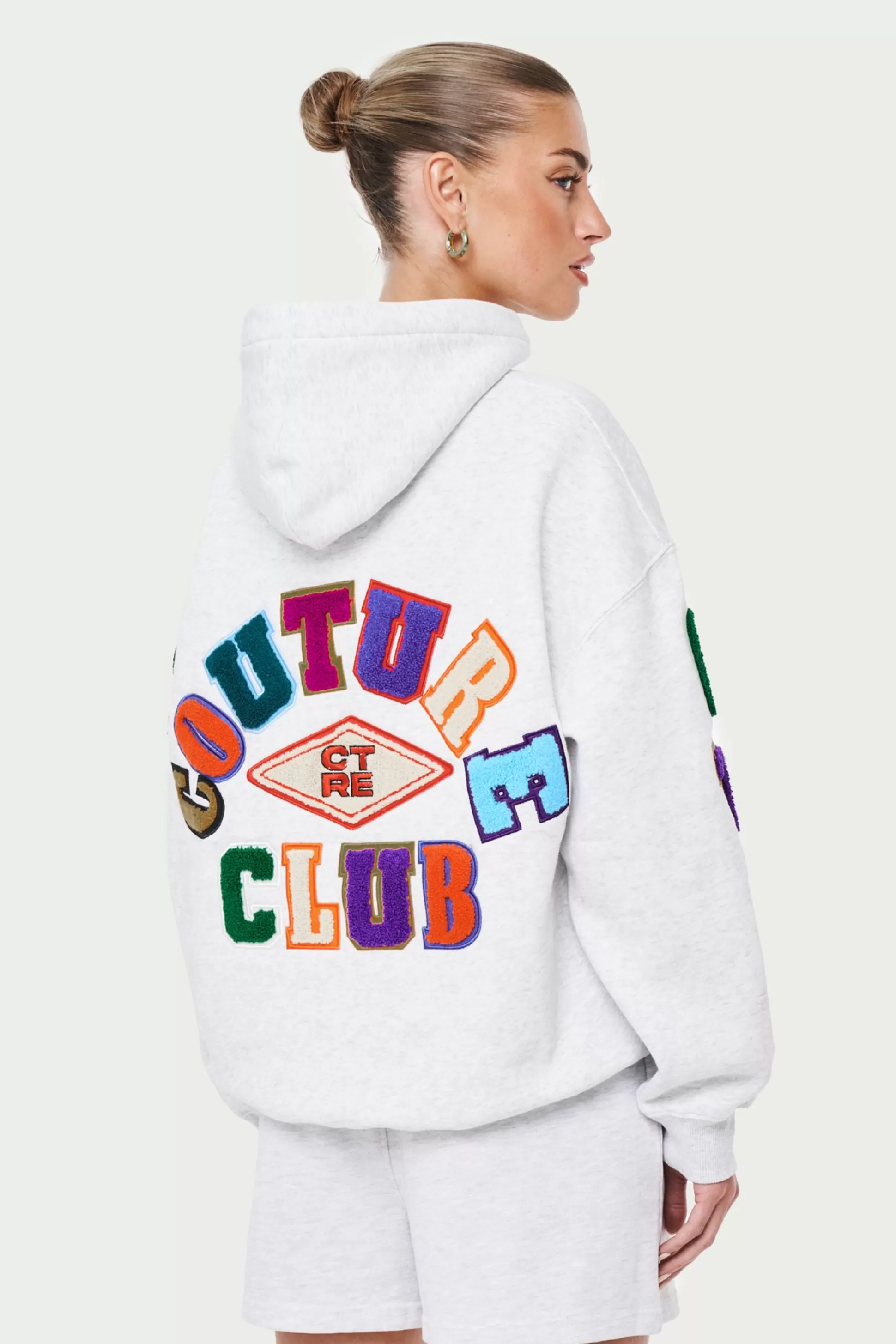 The Couture Club Multi Chenille Badged Hoodie