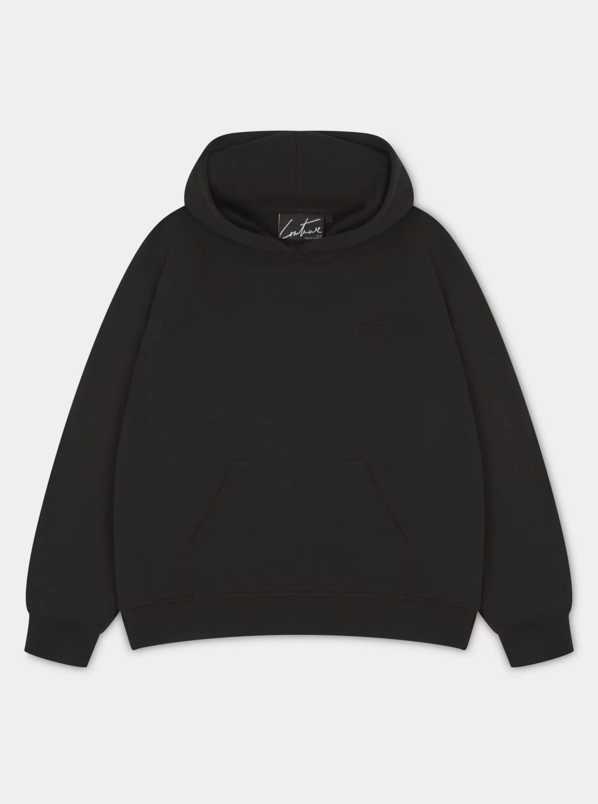 The Couture Club Outline Emblem Relaxed Hoodie