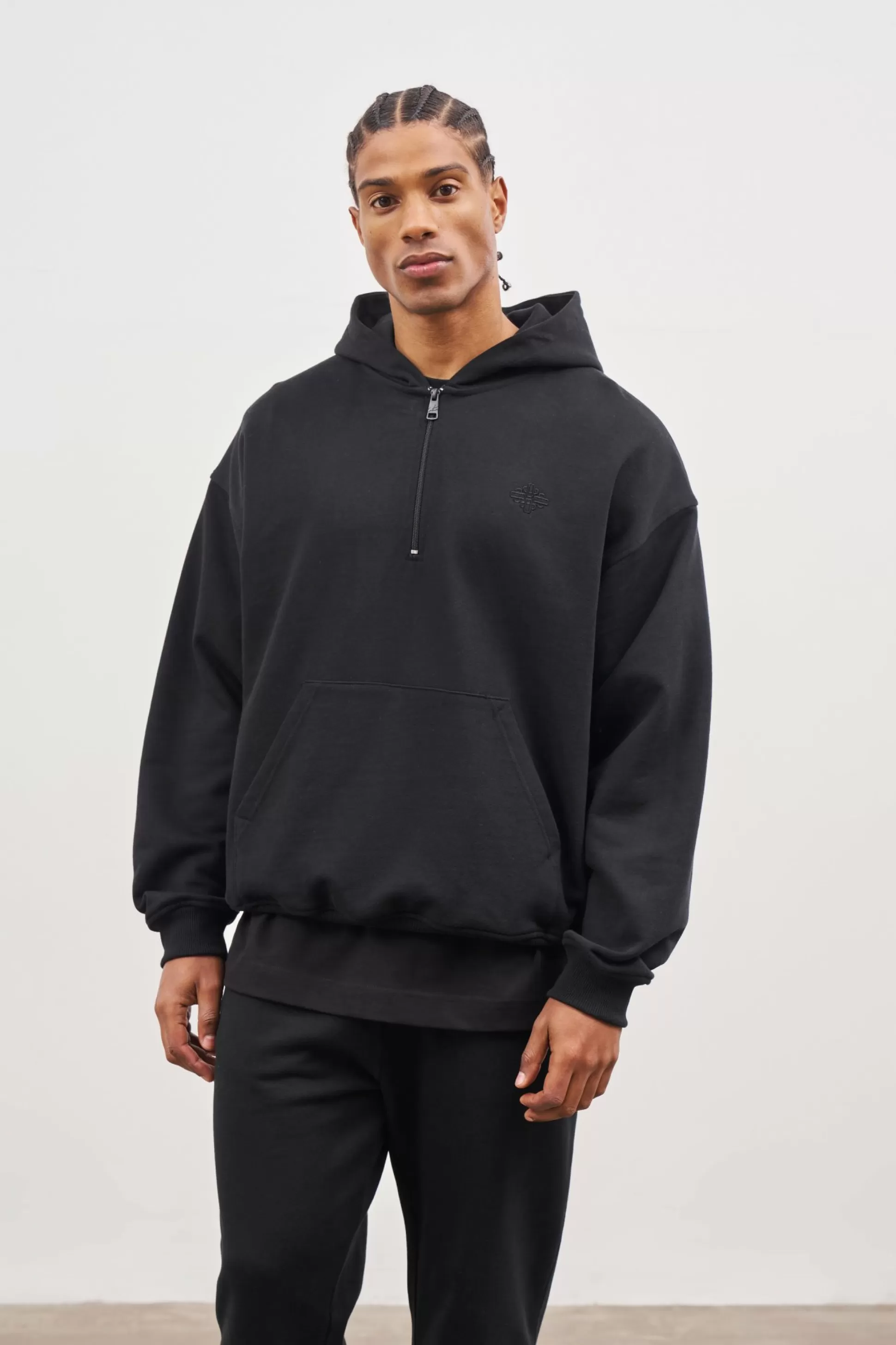 The Couture Club Outline Embroidered Emblem Hoodie