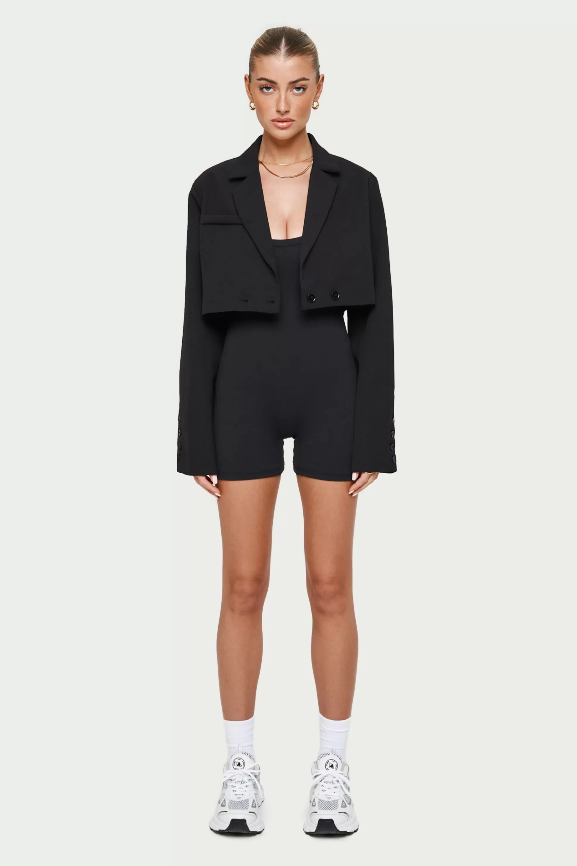 The Couture Club Oversized Cropped Blazer