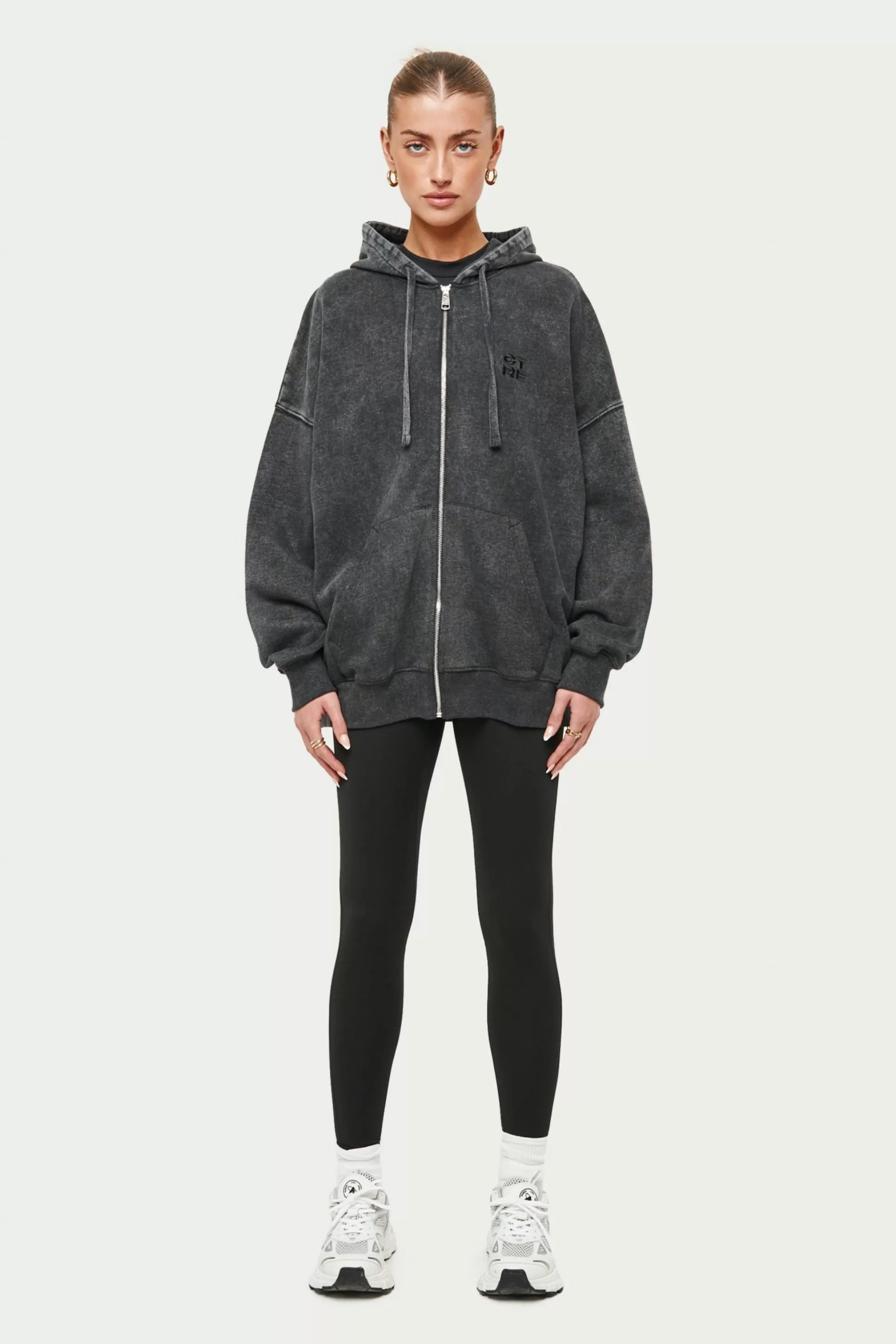 The Couture Club Oversized Zip Through Hoodie