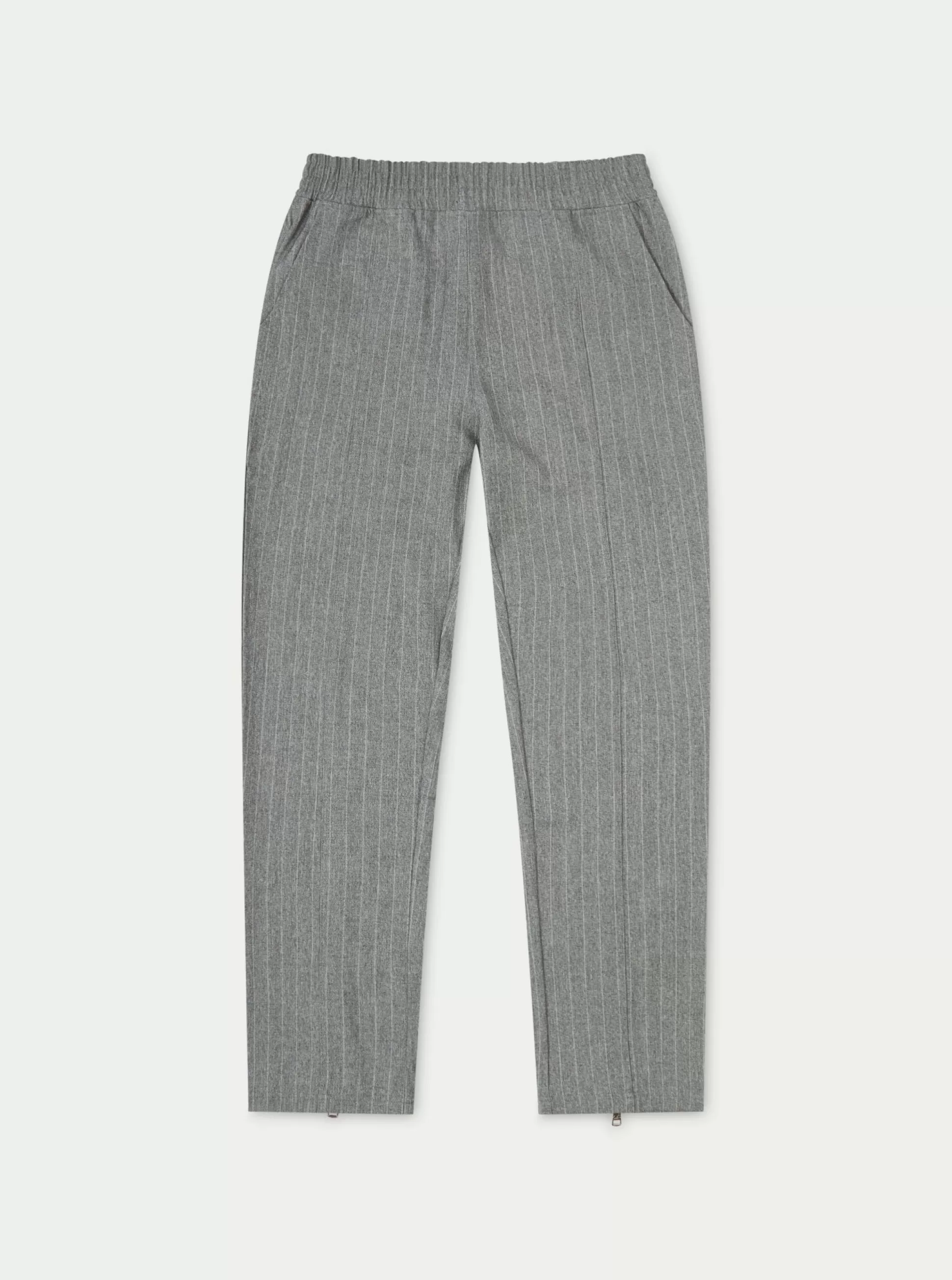 The Couture Club Pinstripe Smart Zip Hem Tailored Trouser