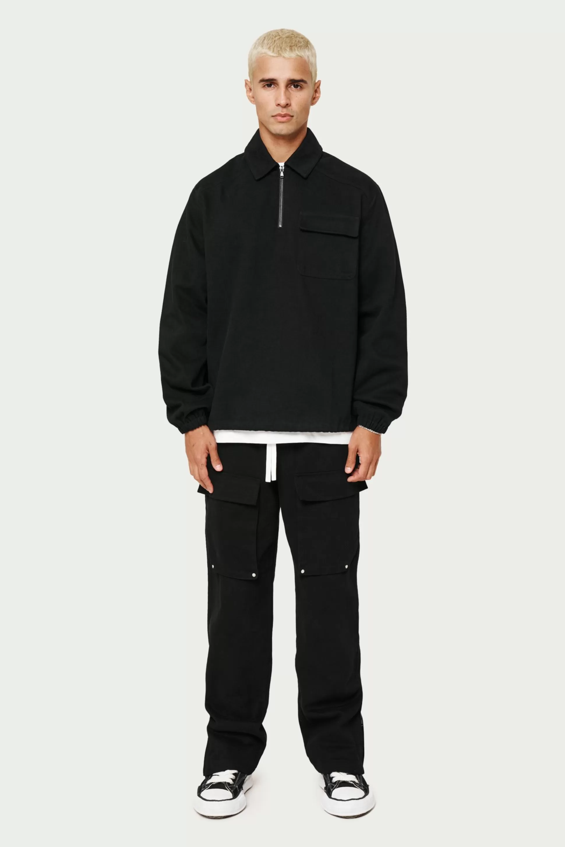 The Couture Club Quarter Zip Pull Over Shacket