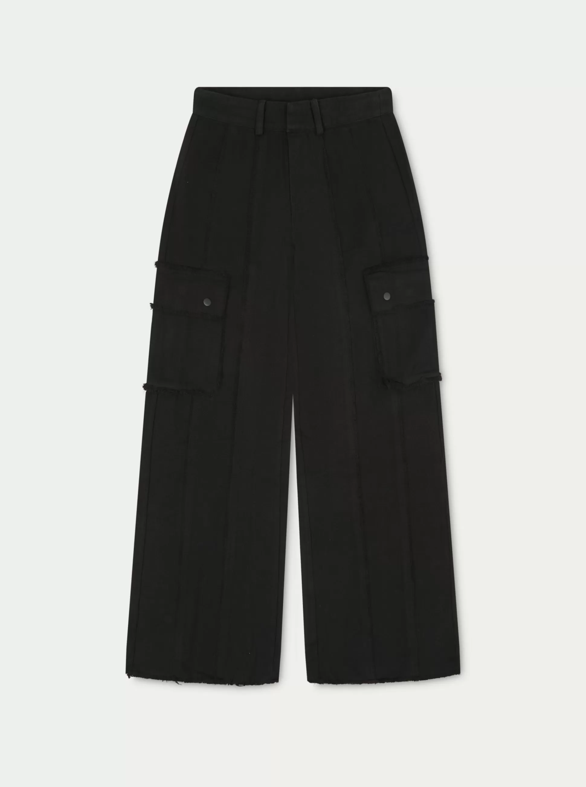 The Couture Club Raw Seam Detail Wide Leg Cargo