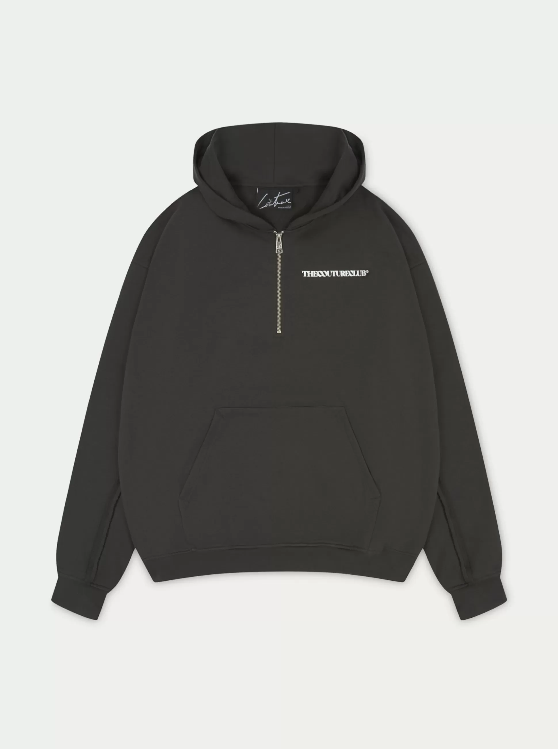 The Couture Club Raw Seam Quarter Zip Hoodie