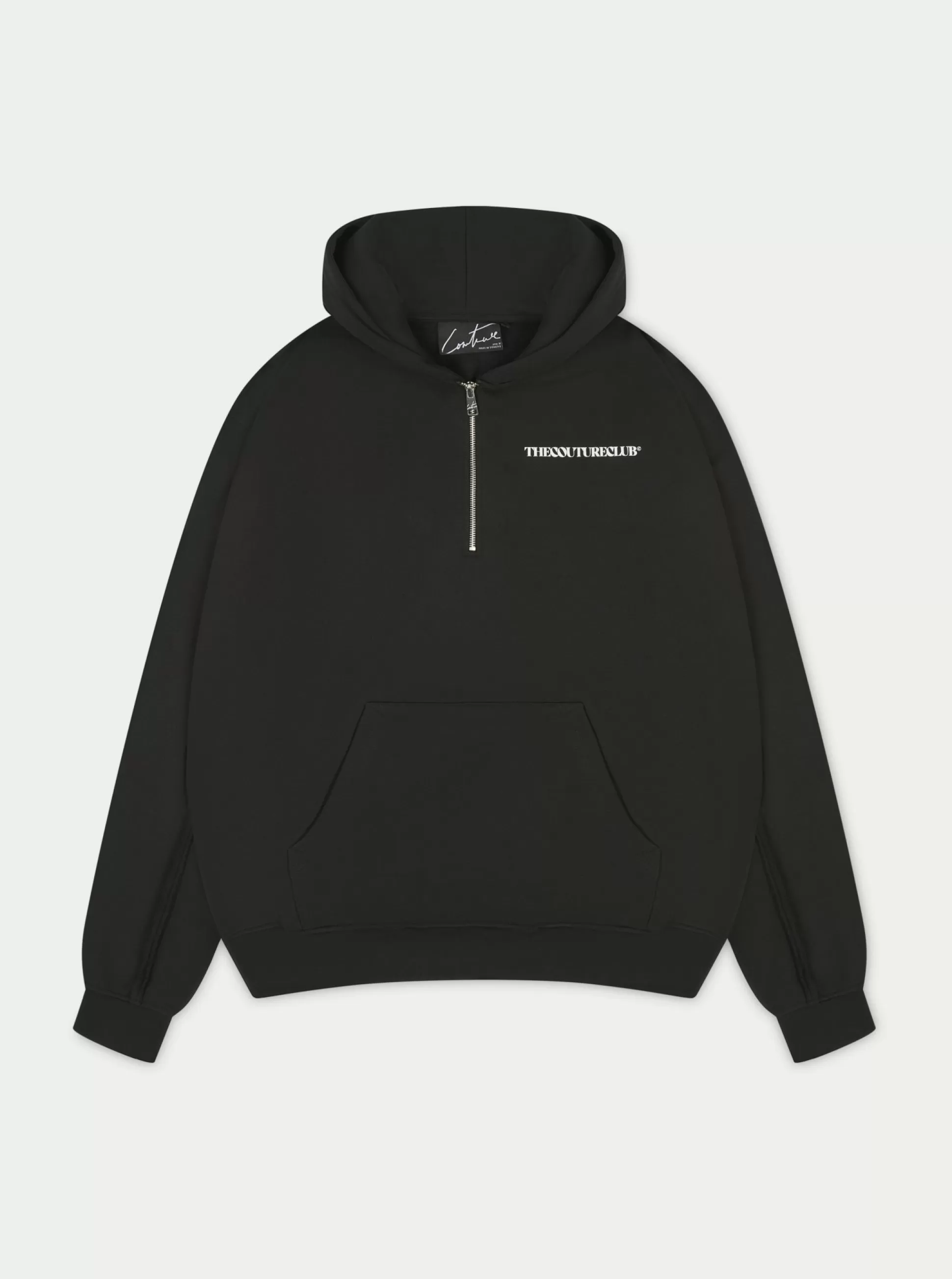 The Couture Club Raw Seam Quarter Zip Hoodie