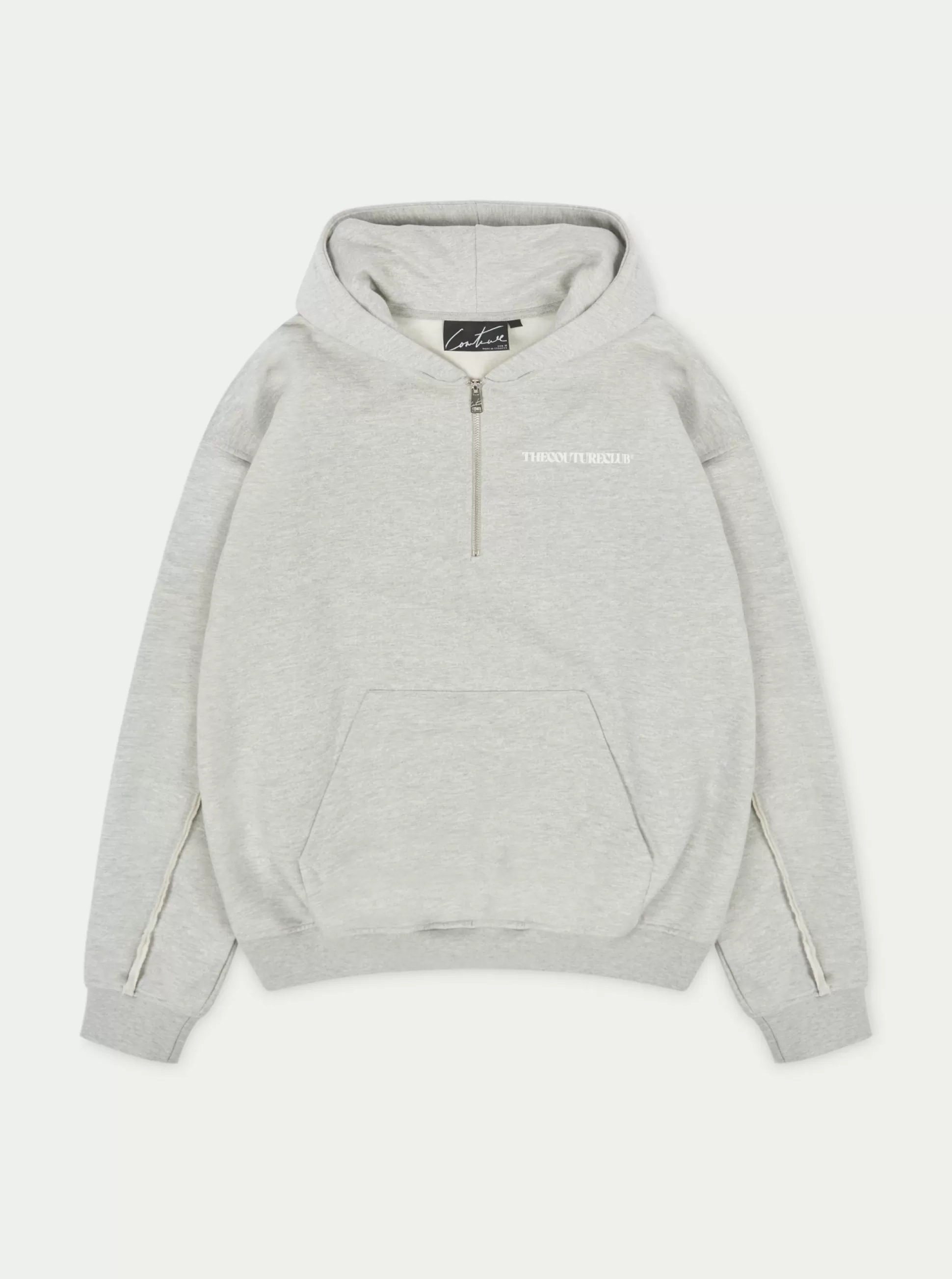 The Couture Club Raw Seam Quarter Zip Hoodie