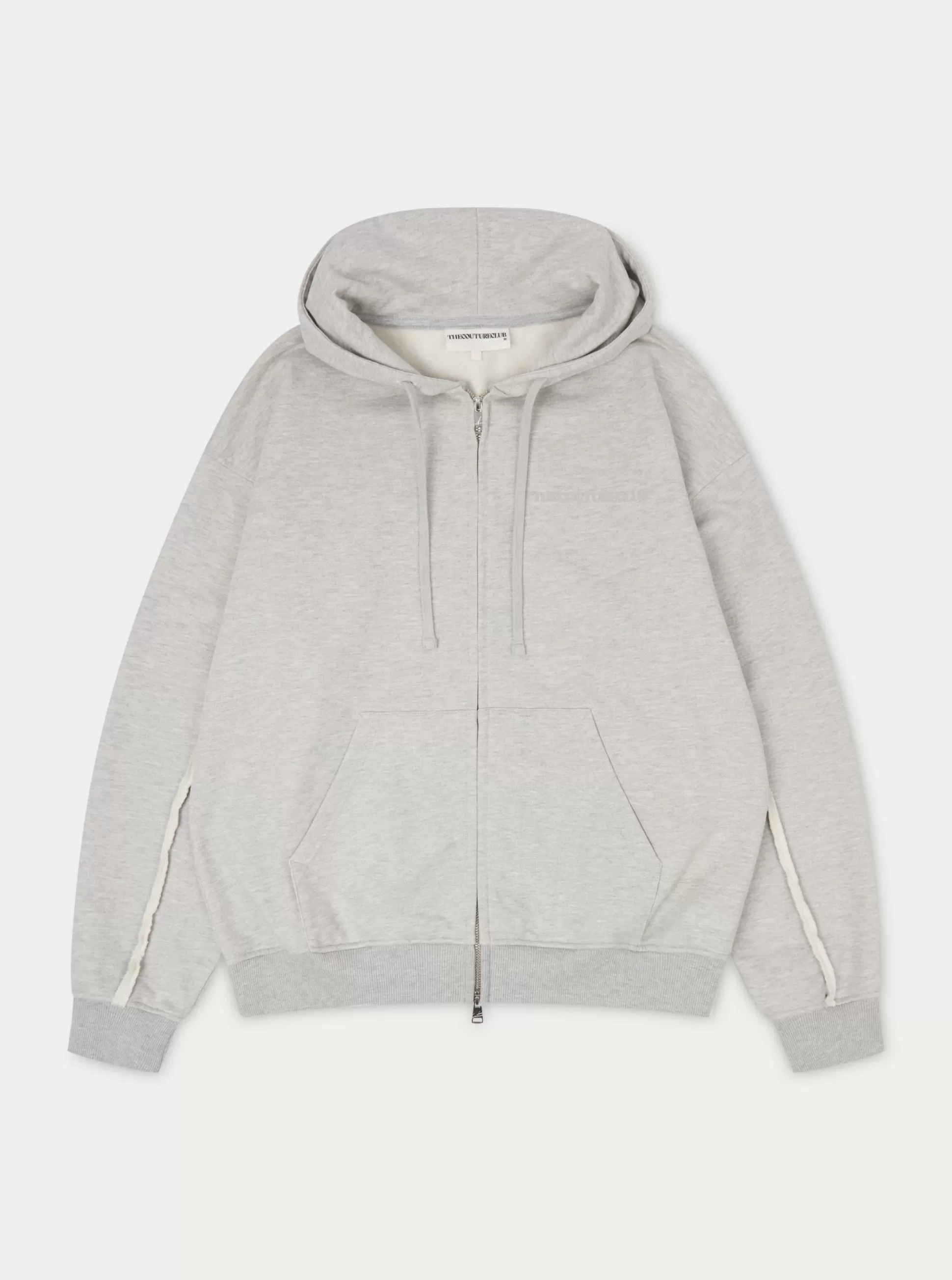 The Couture Club Raw Seam Zip Through Hoodie