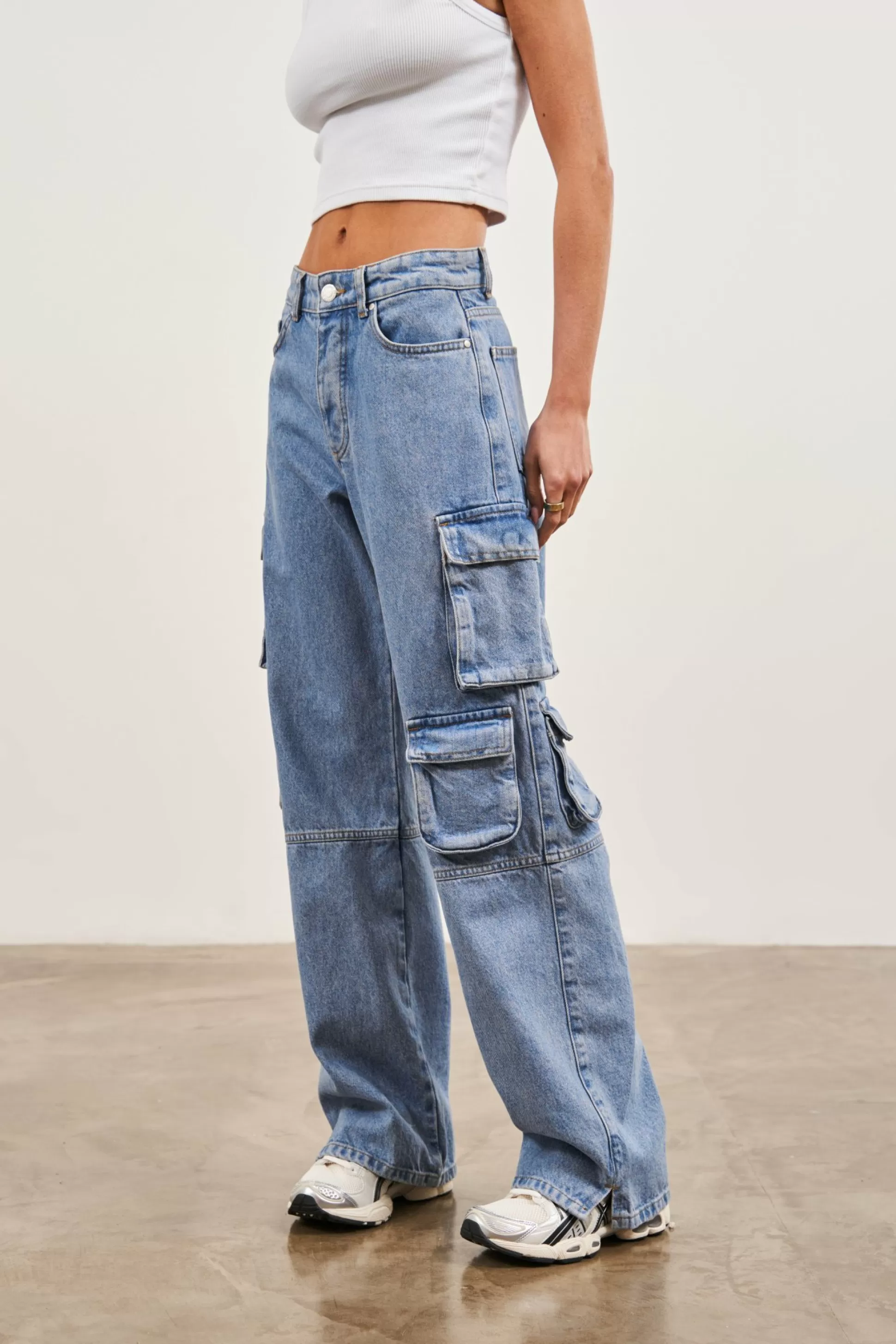 The Couture Club Relaxed Cargo Jeans