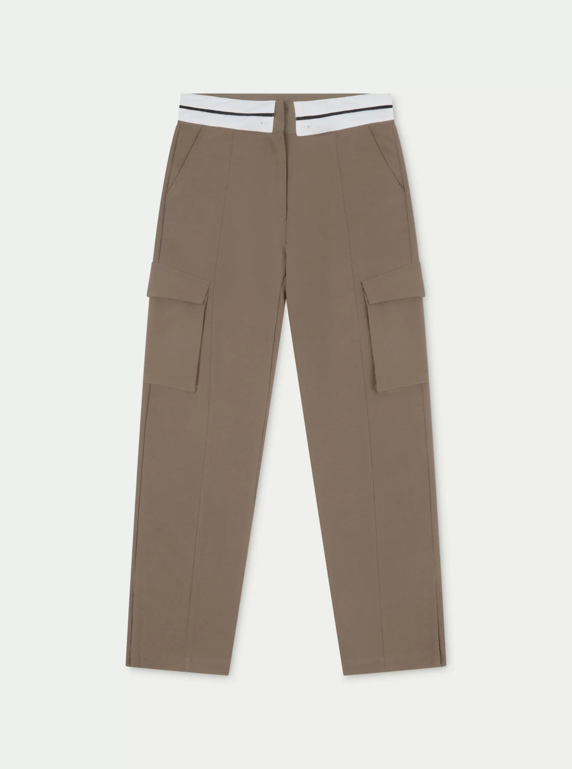 The Couture Club Reverse Waistband Smart Cargo Trouser