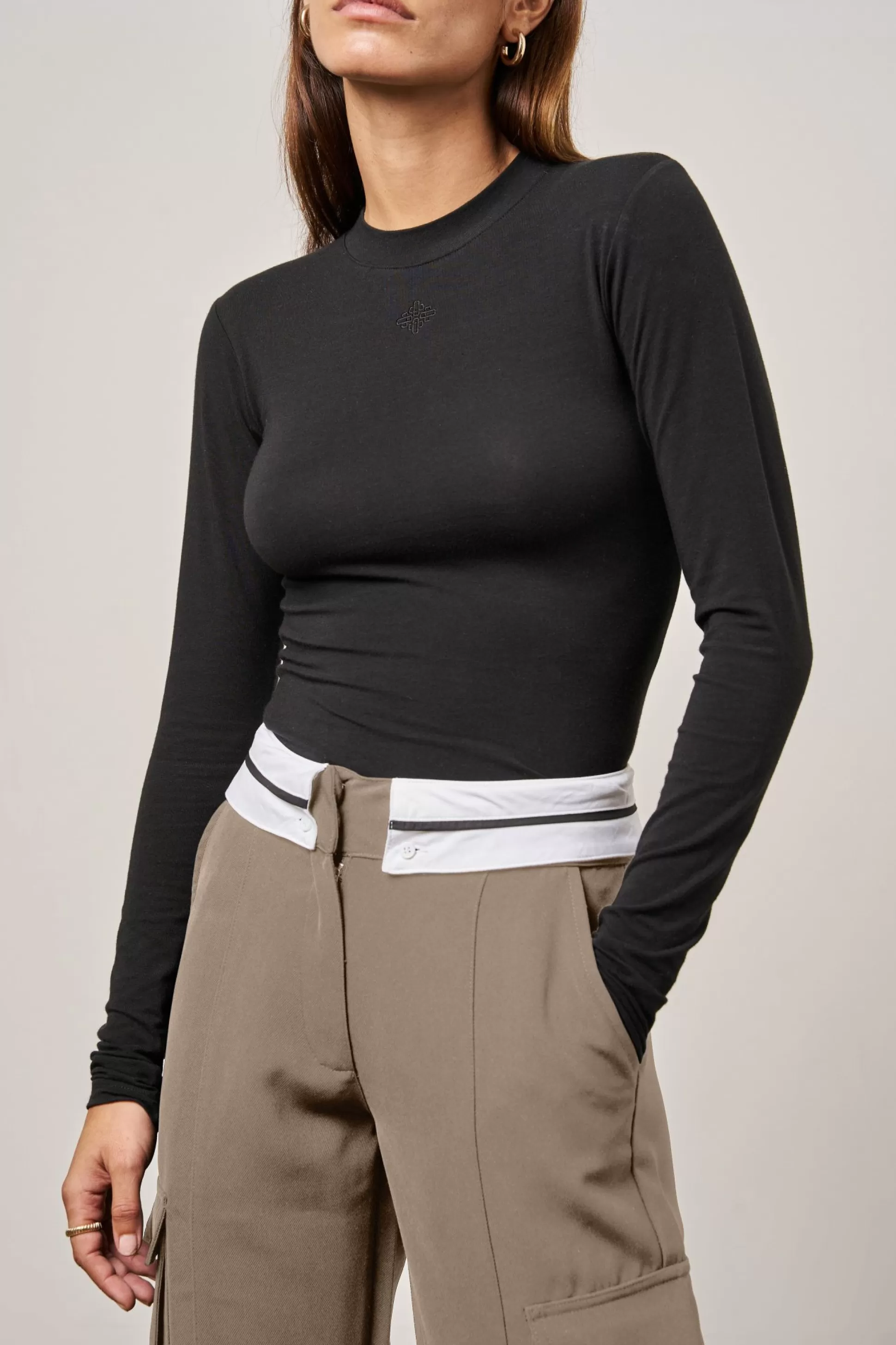 The Couture Club Reverse Waistband Smart Cargo Trouser