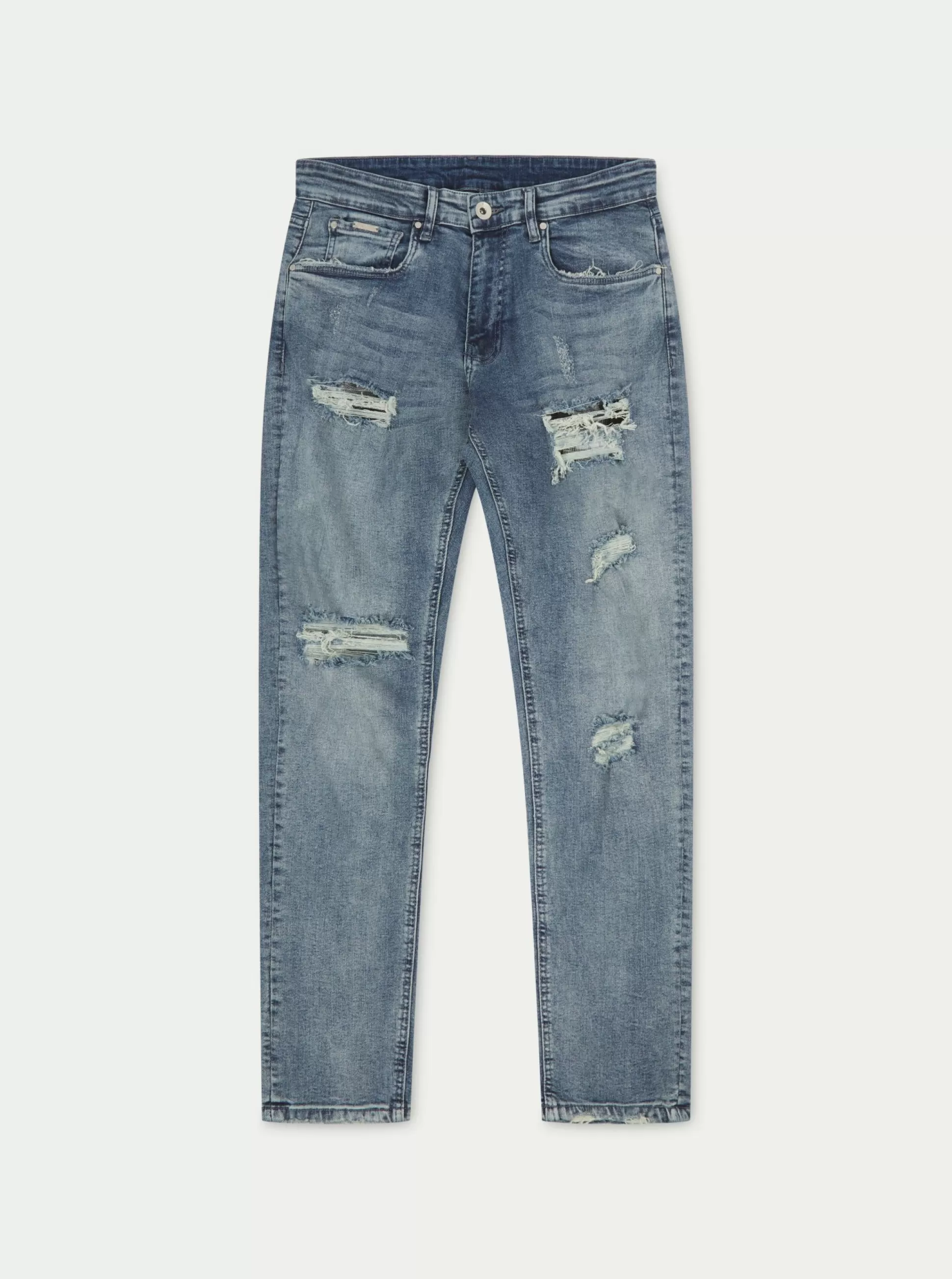 The Couture Club Rip And Repair Stacked Jeans