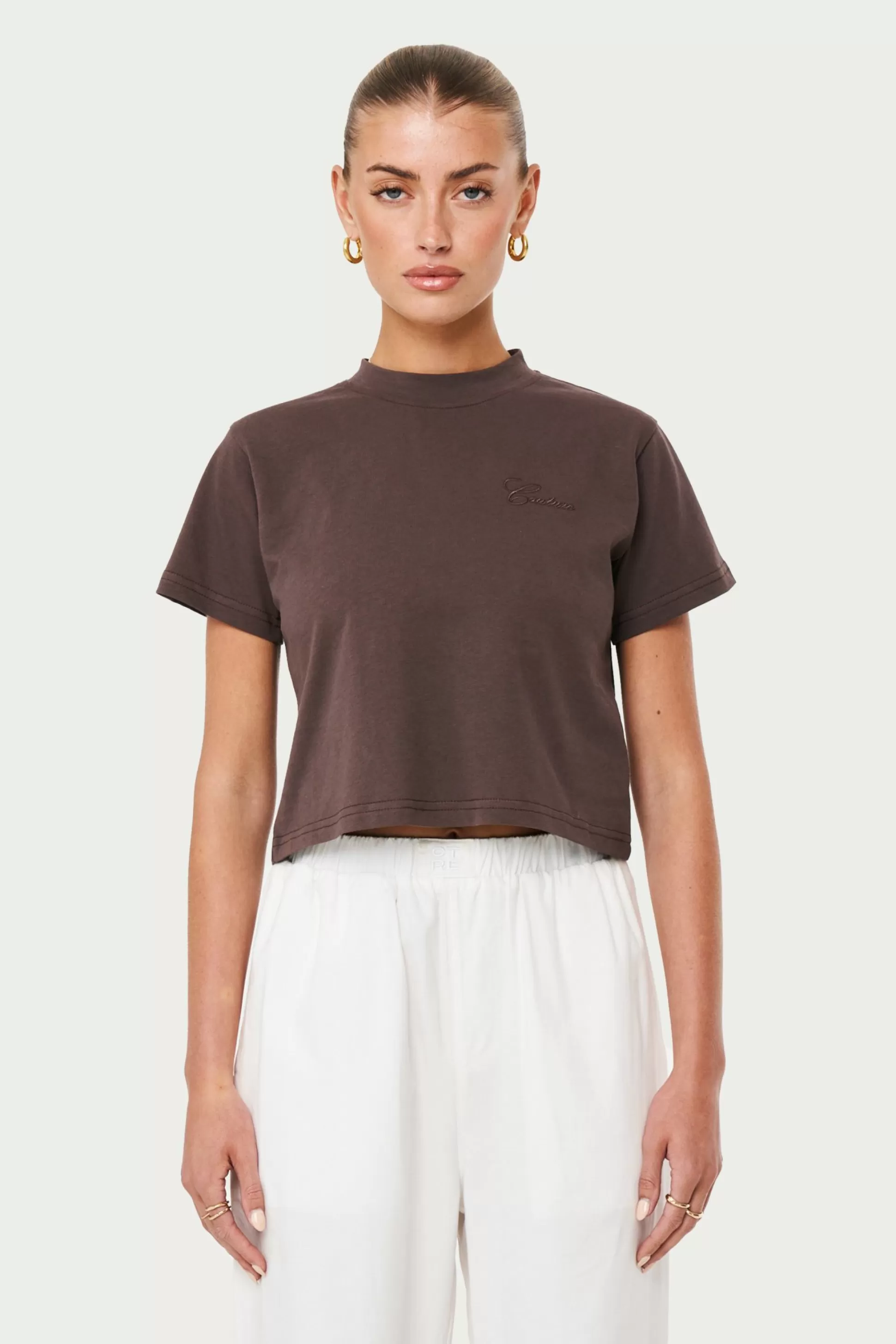 The Couture Club Script Vintage Cropped T-Shirt