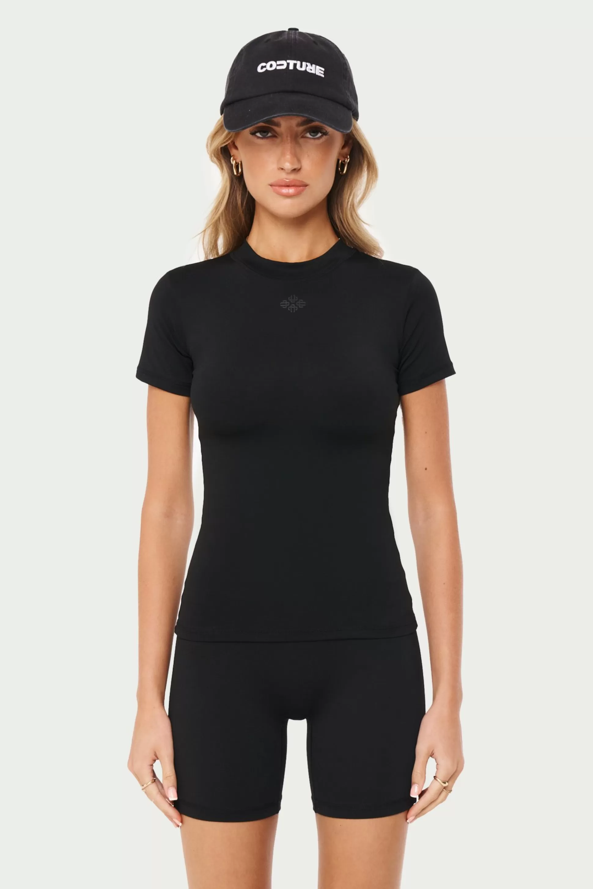 The Couture Club Sculpting Stretch Emblem Baby Tee